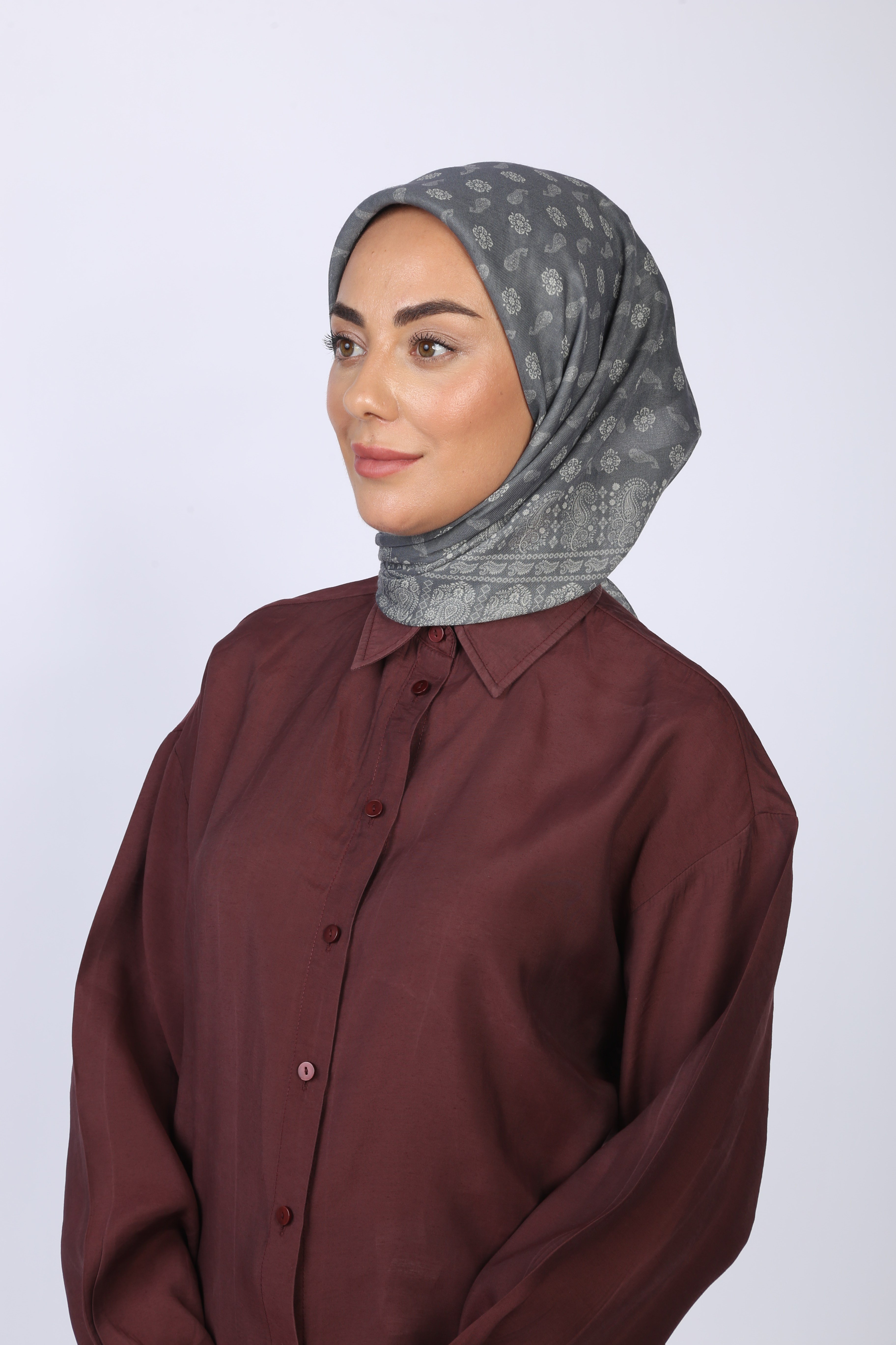 Locella Soft Pamuk Eşarp Antrasit