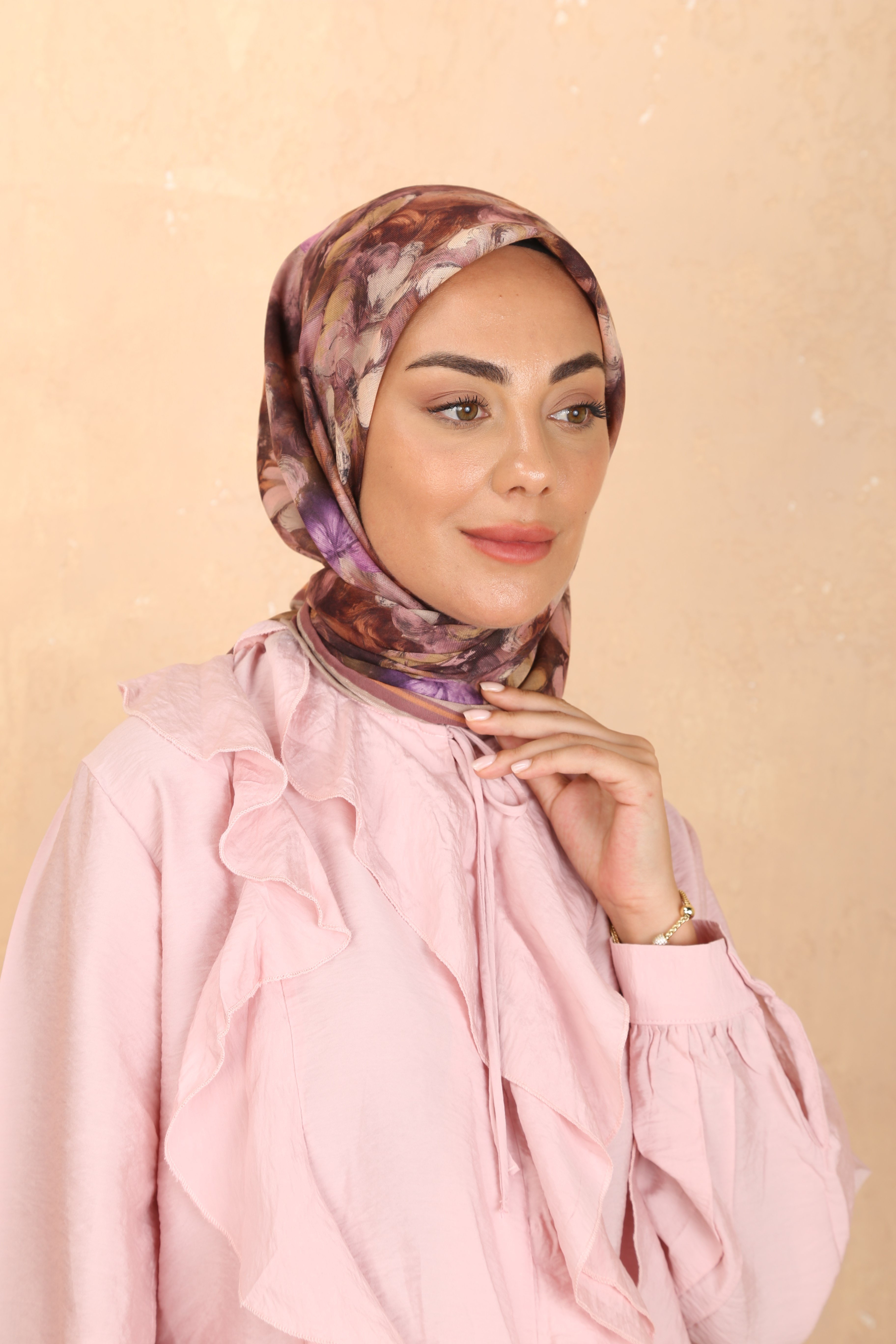 Locella Soft Pamuk Eşarp Pembe