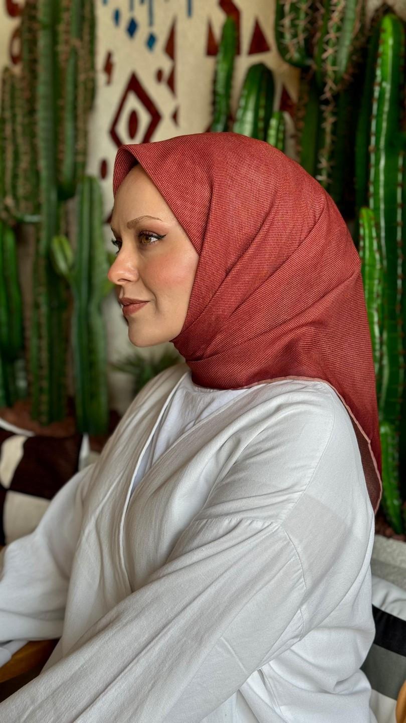 Locella Soft Pamuk Eşarp Turuncu-9