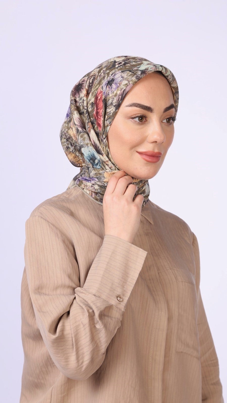 Locella Soft Pamuk Eşarp Yeşil