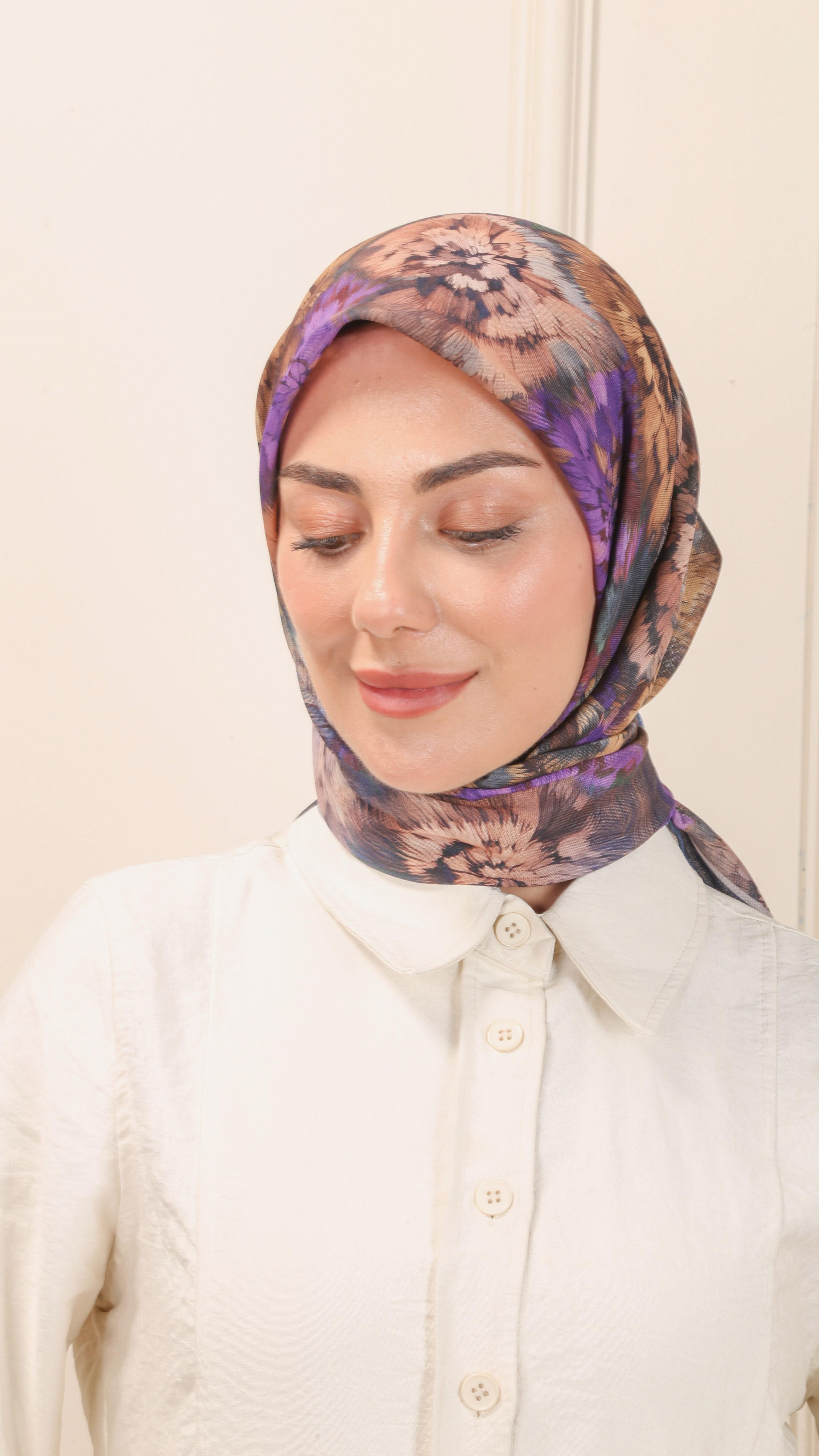 Locella Soft Pamuk Eşarp Lacivert-7