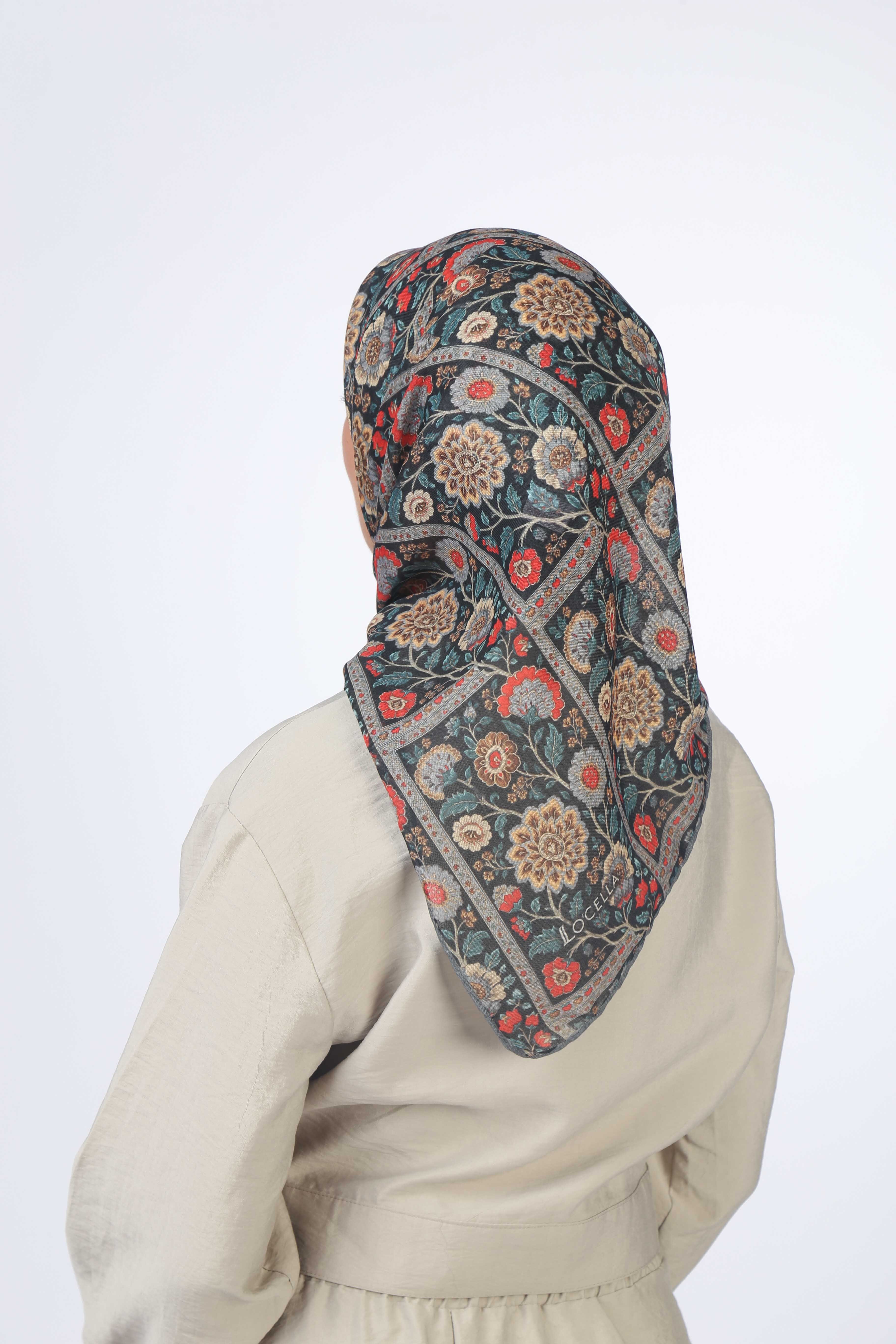 Locella Soft Pamuk Eşarp Siyah
