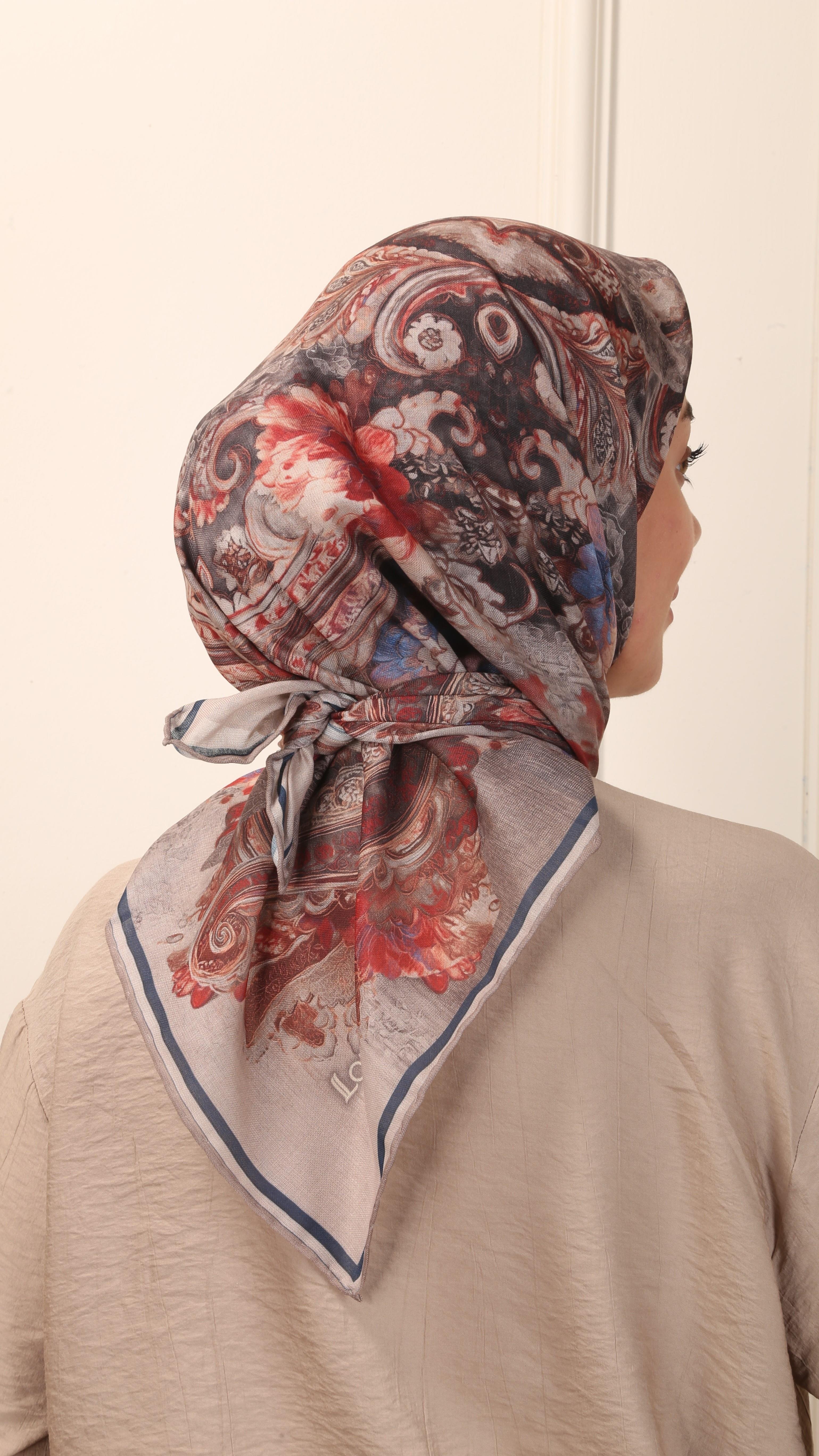 Locella Soft Pamuk Eşarp Bej-6