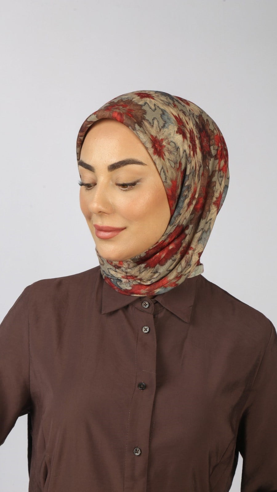 Locella Soft Pamuk Eşarp Kırmızı