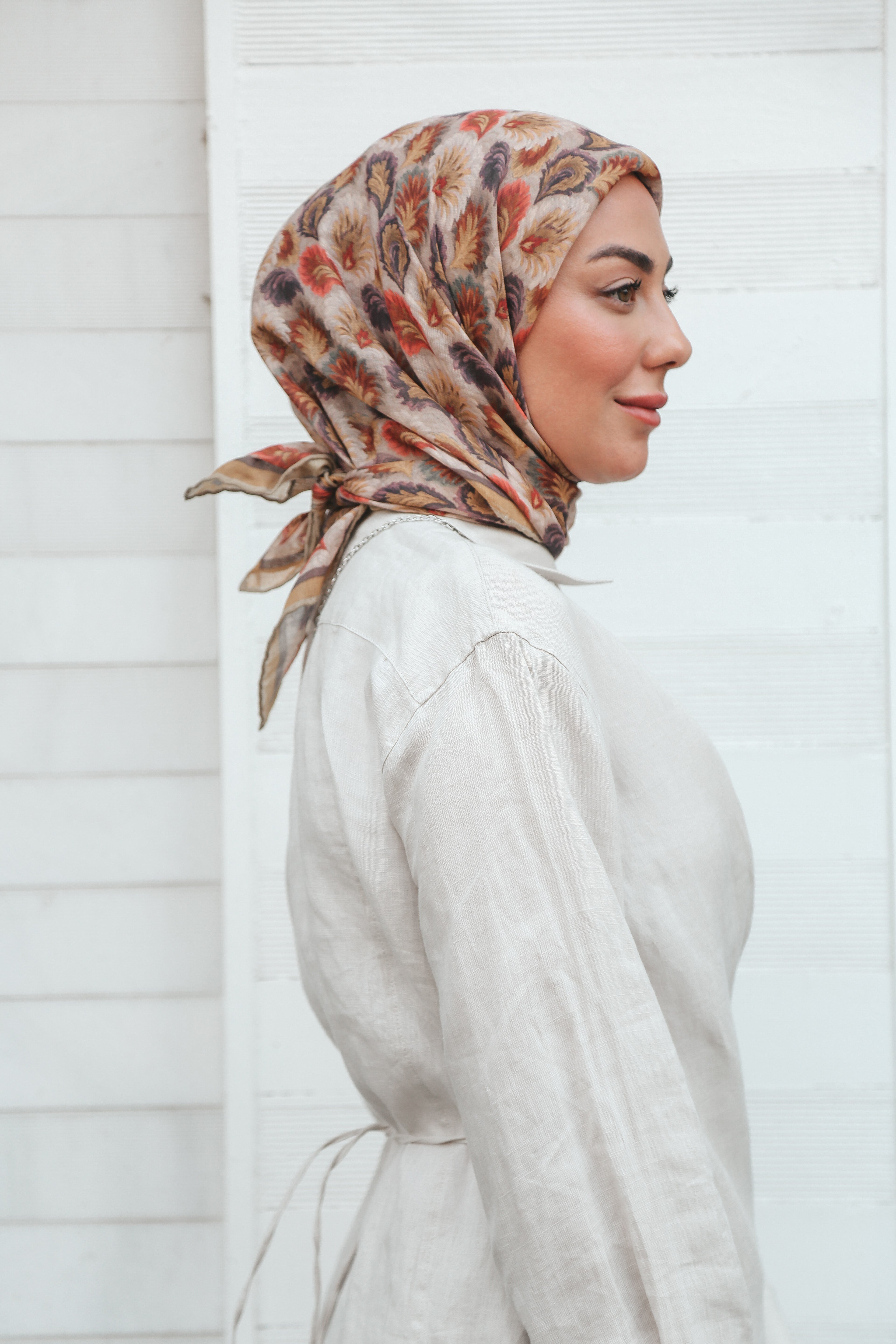 Locella Soft Pamuk Eşarp Hardal