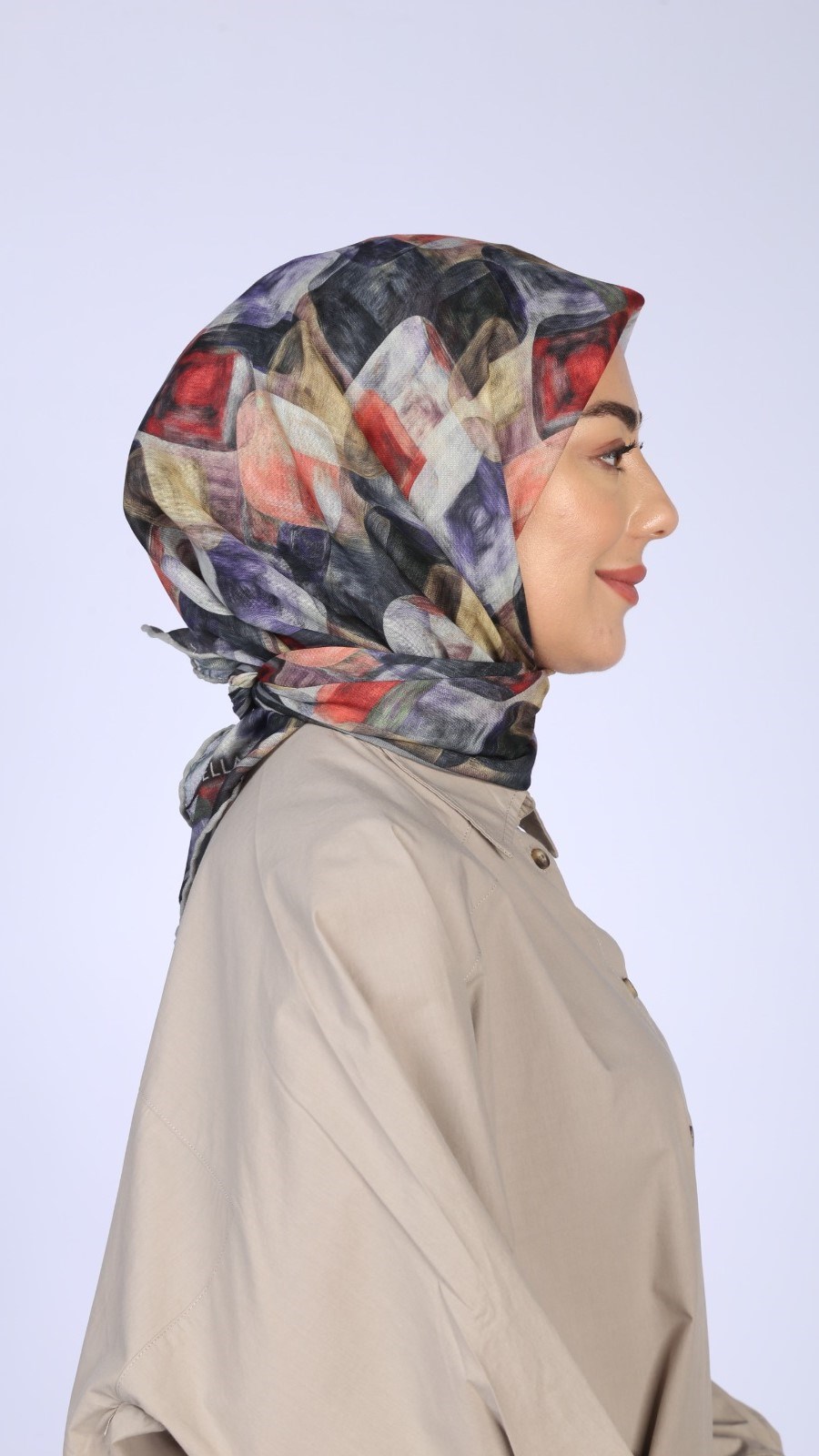 Locella Soft Pamuk Eşarp Siyah