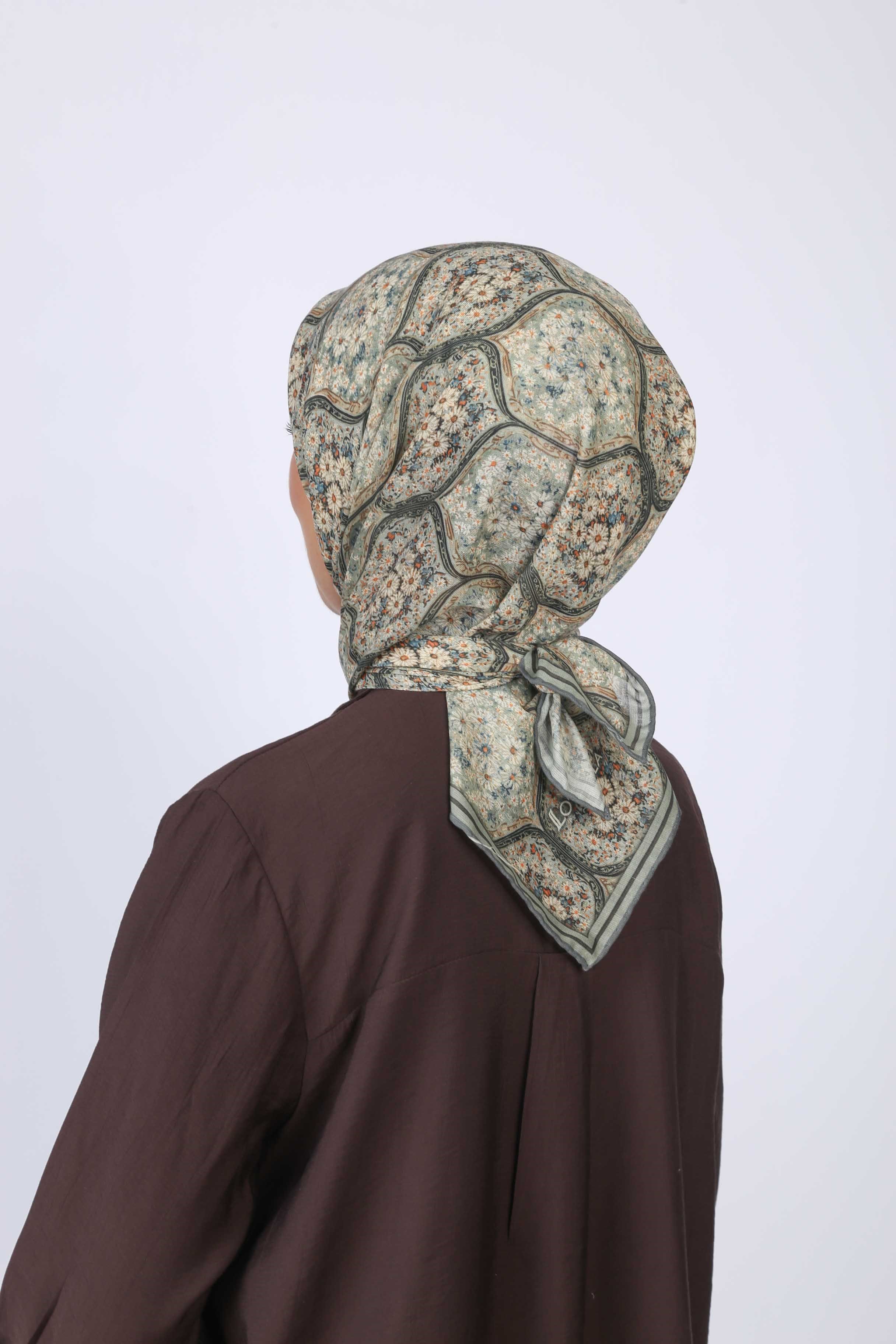 Locella Soft Pamuk Eşarp Yeşil
