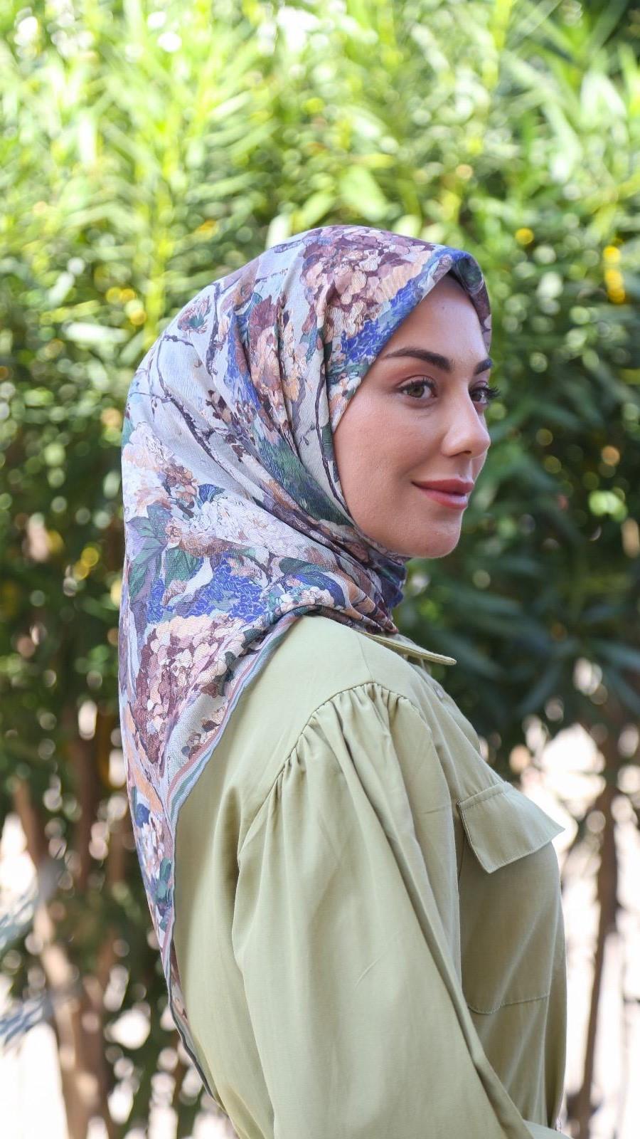 Locella Soft Pamuk Eşarp Çok Renkli-12