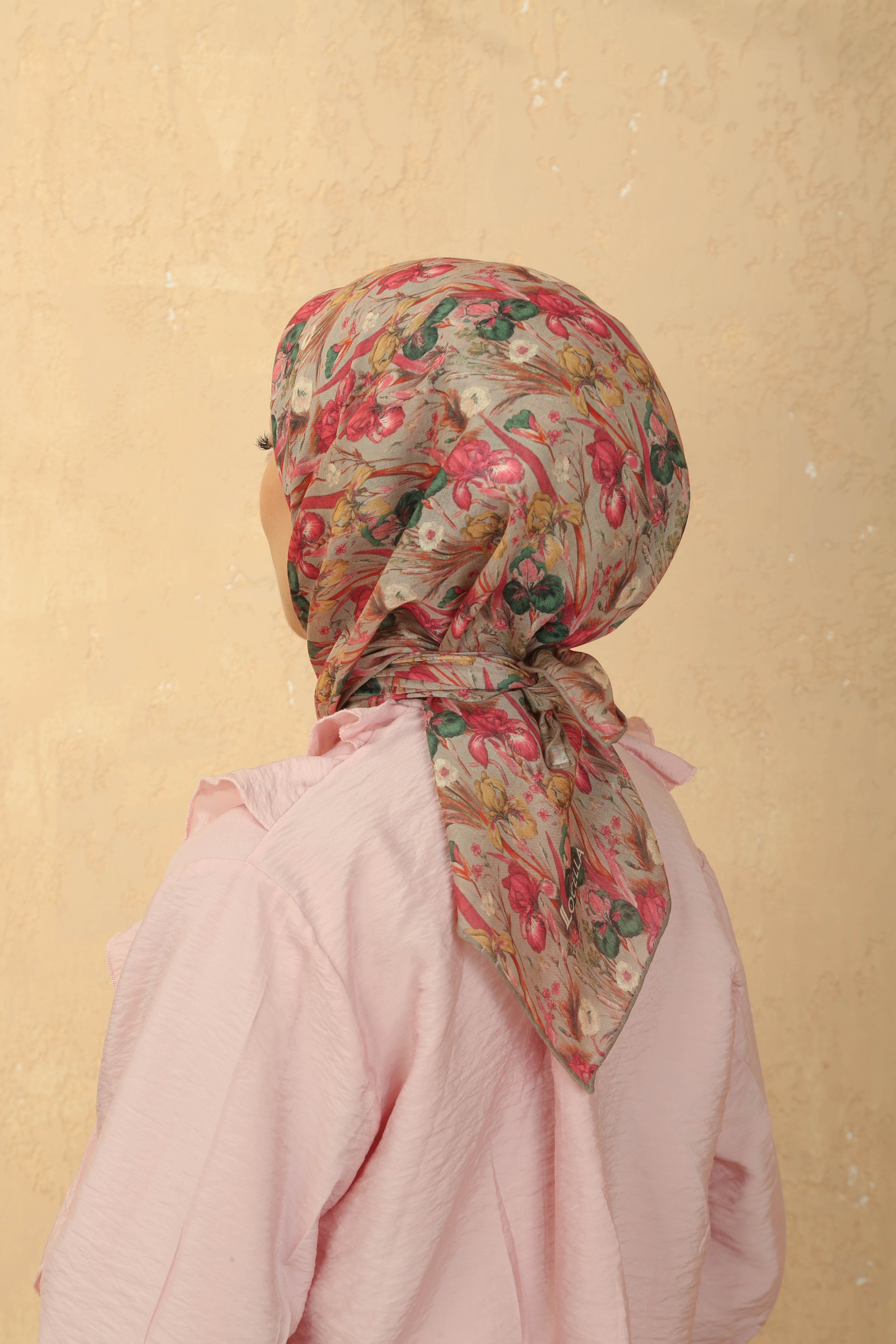 Locella Soft Pamuk Eşarp Pembe