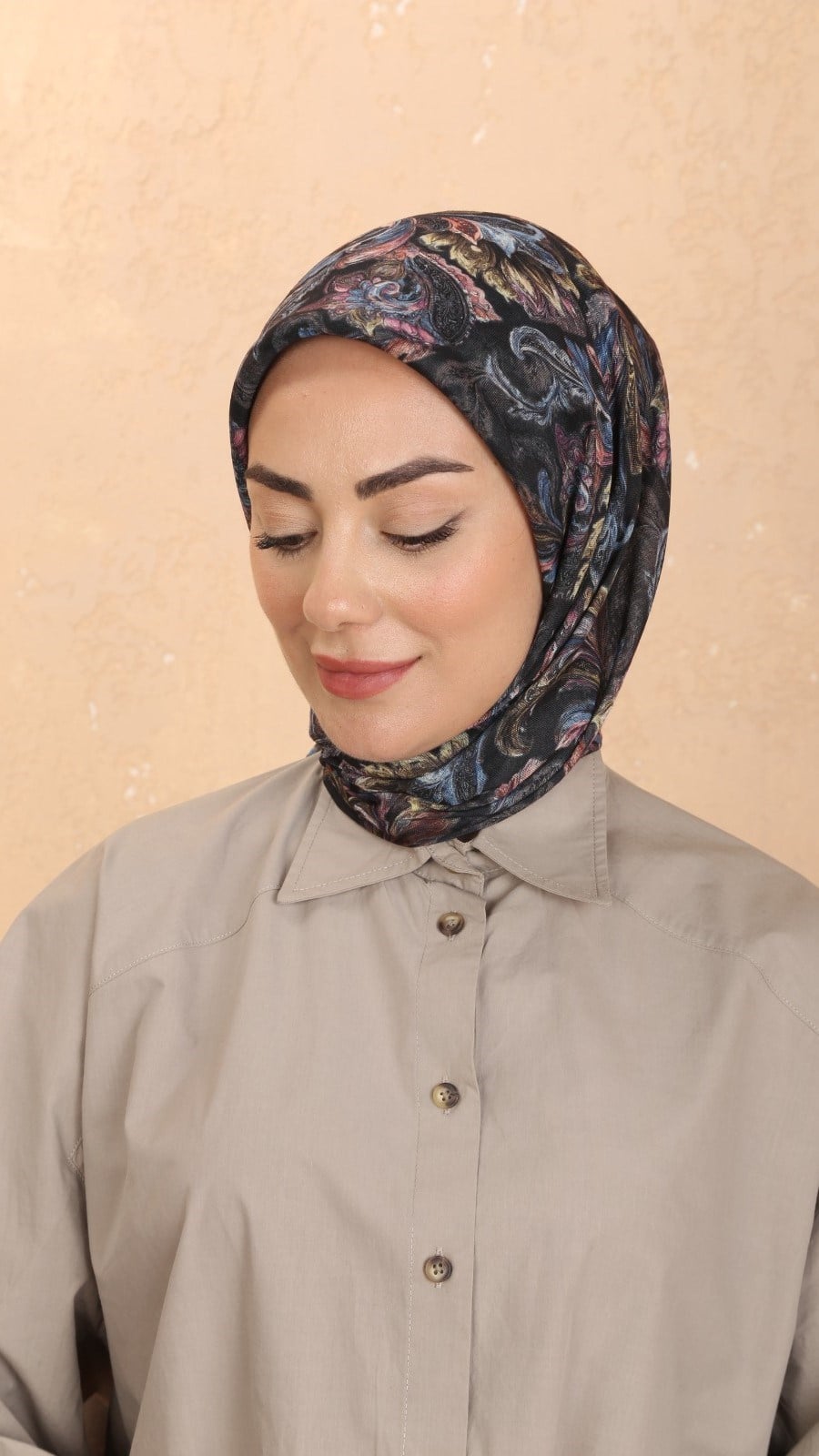 Locella Soft Pamuk Eşarp Siyah