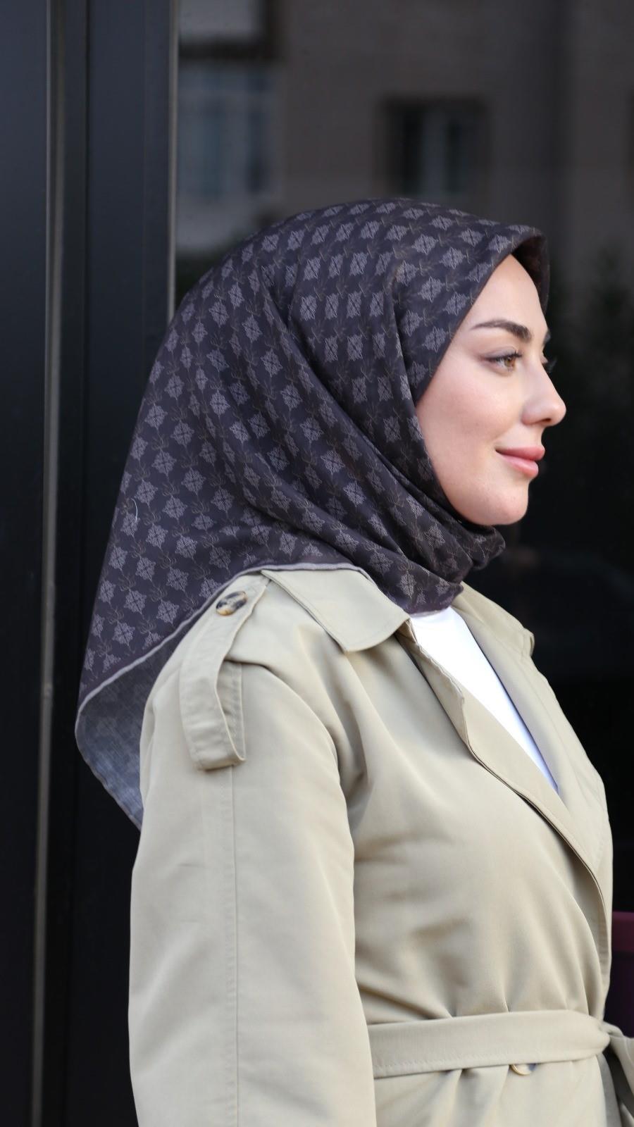 Locella Soft Pamuk Eşarp Acı Kahve-8