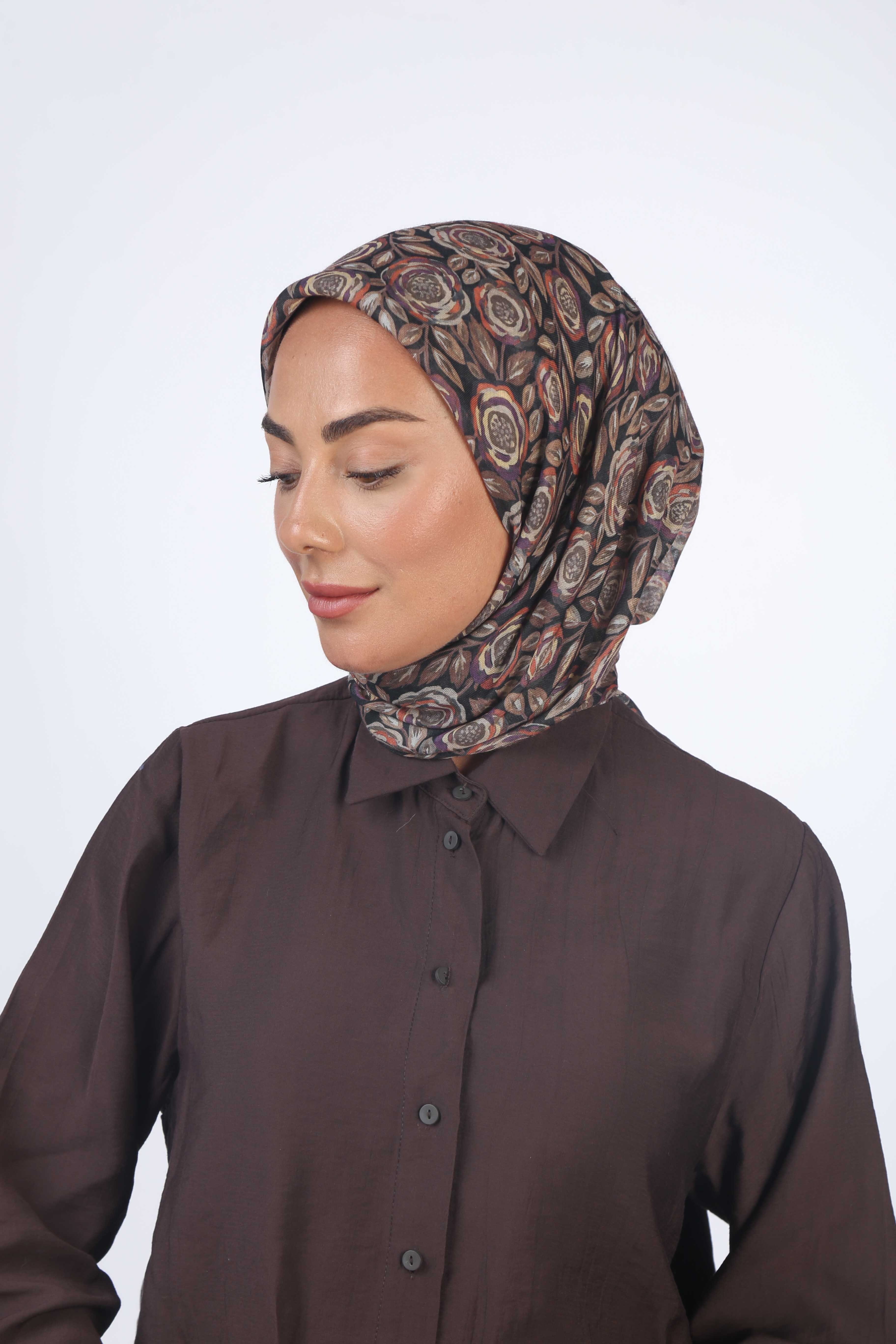 Locella Soft Pamuk Eşarp Siyah