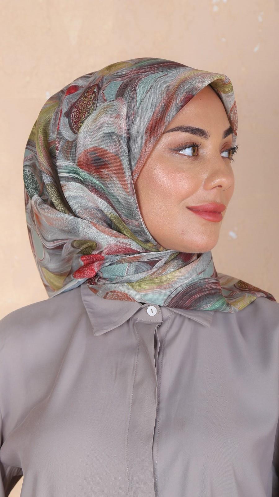 Locella Soft Pamuk Eşarp Mint Yeşil-1