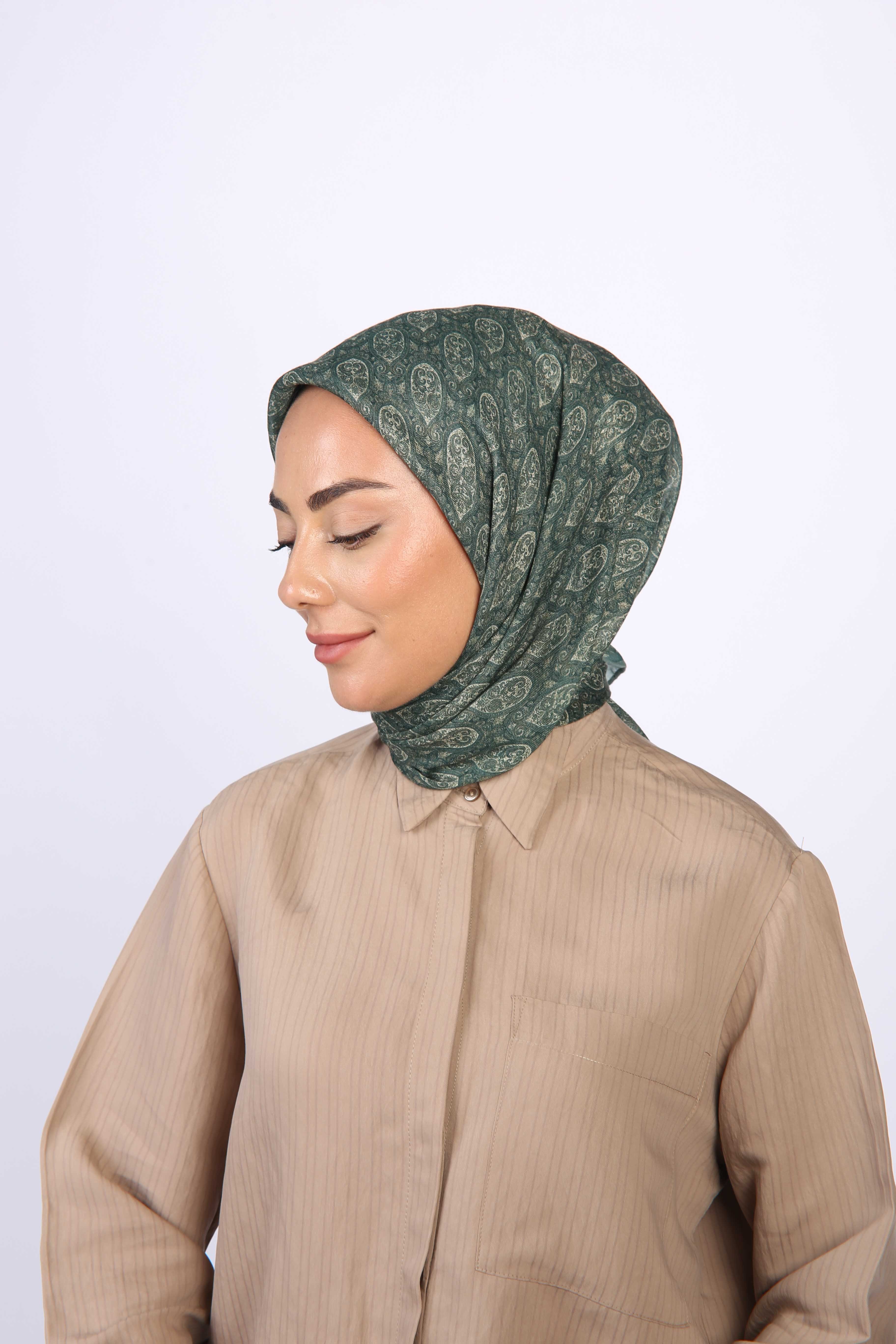 Locella Soft Pamuk Eşarp Orman Yeşili