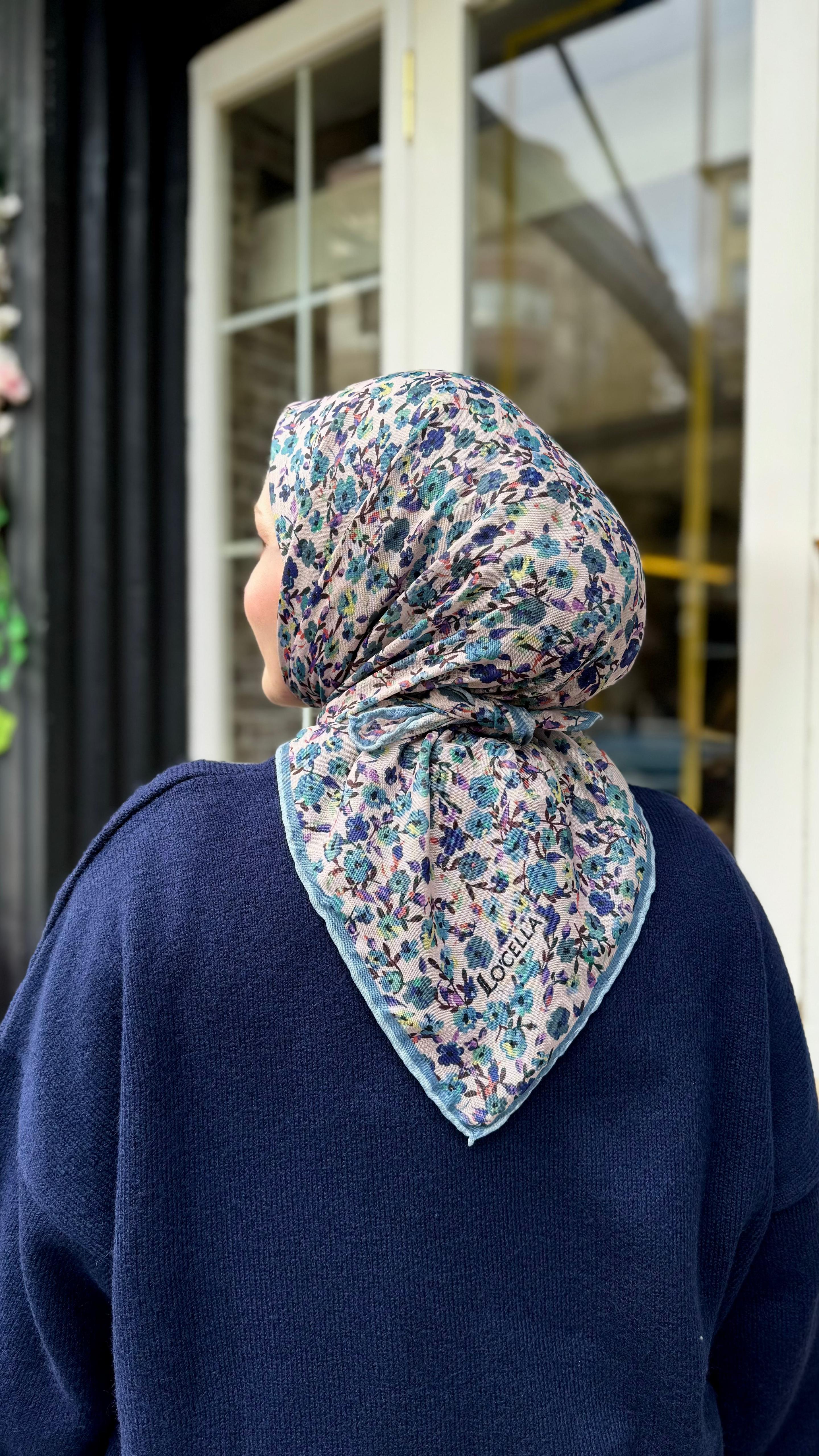 Locella Soft Pamuk Eşarp Turkuaz-9