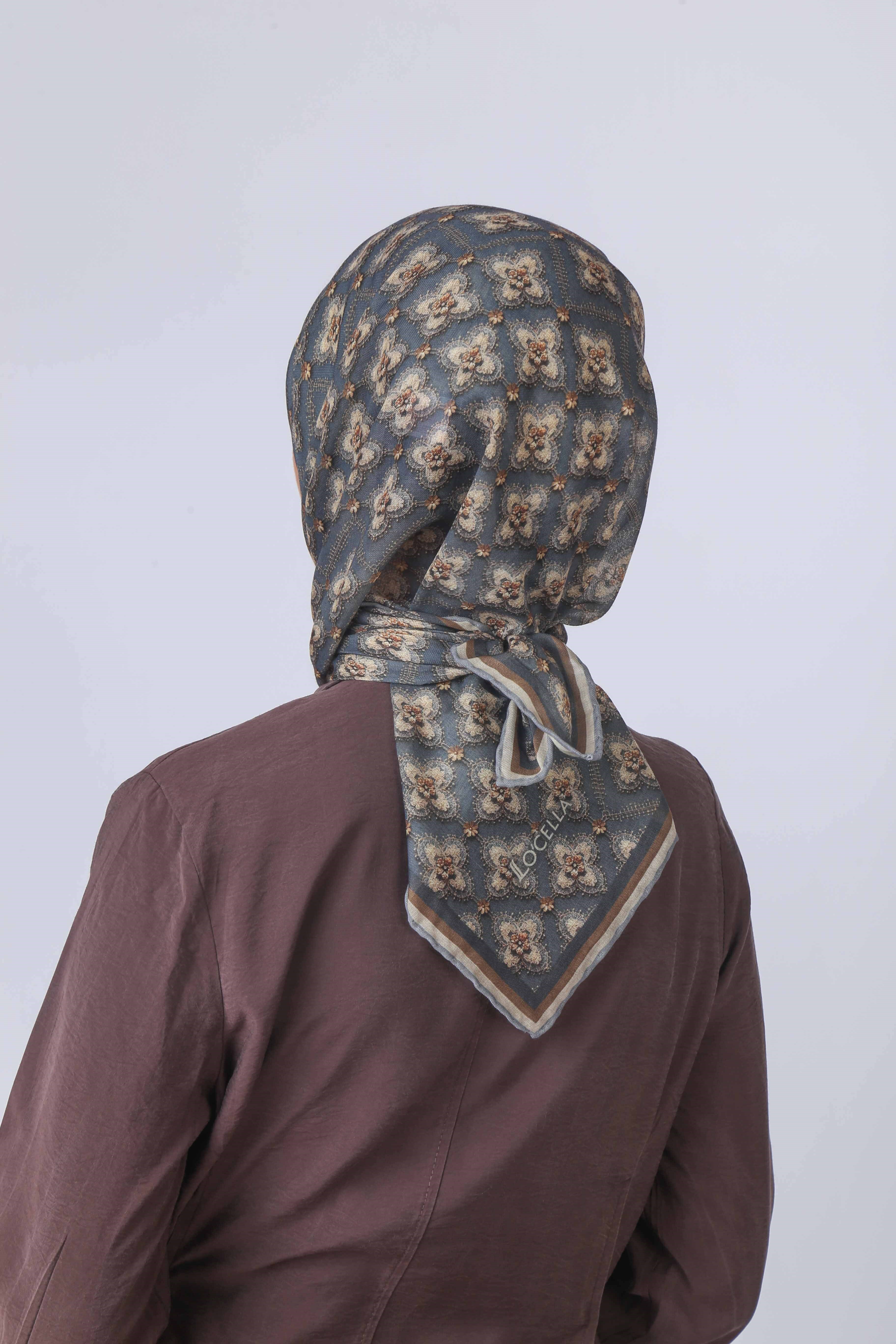 Locella Soft Pamuk Eşarp Gri