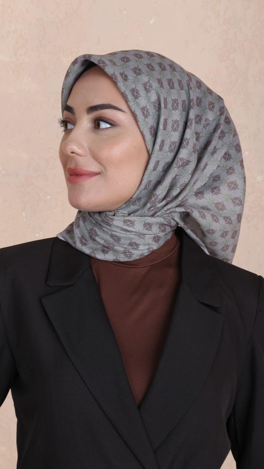 Locella Soft Pamuk Eşarp Taş-5