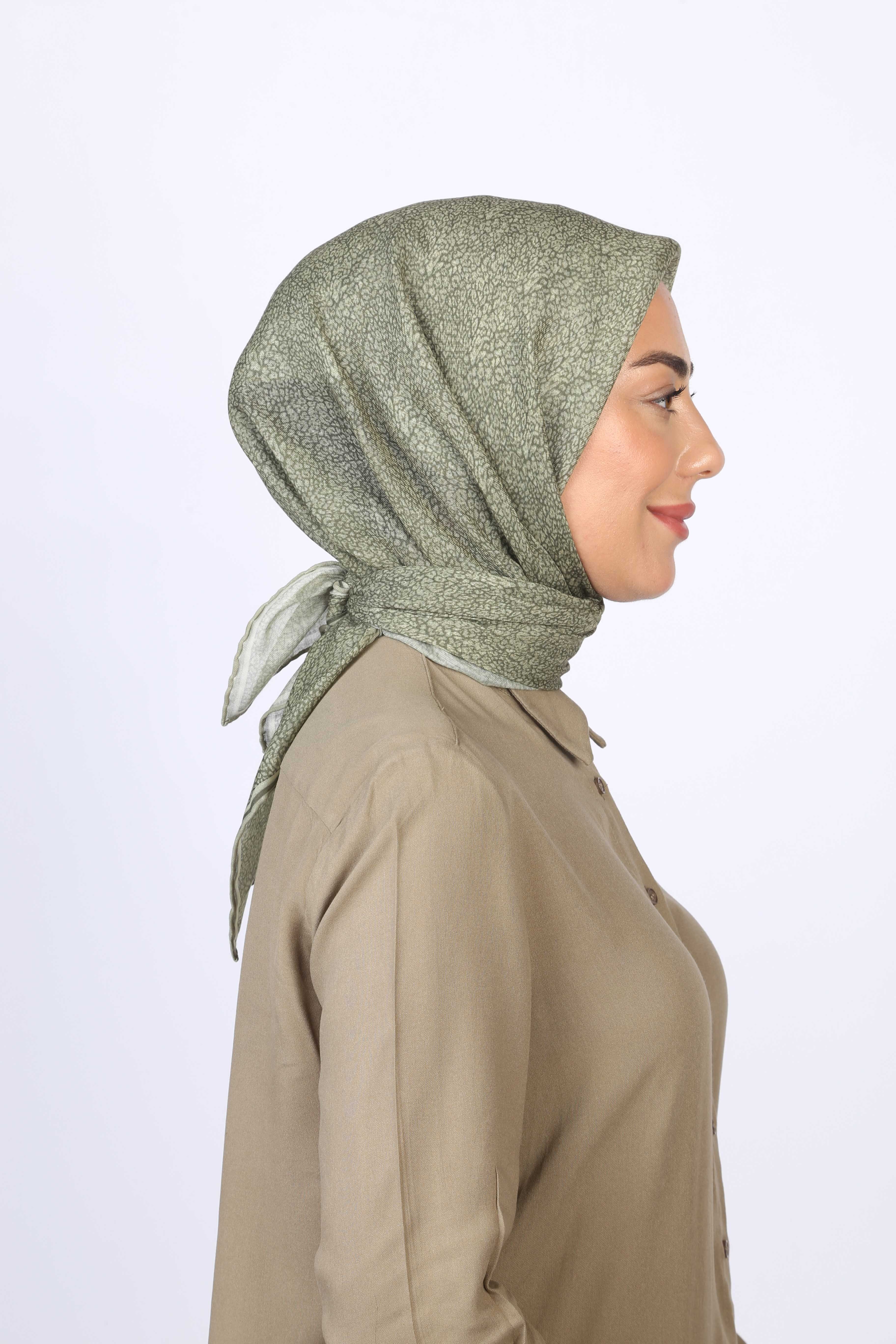 Locella Soft Pamuk Eşarp Yeşil