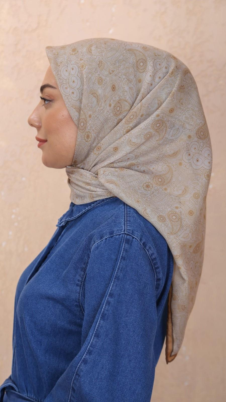 Locella Soft Pamuk Eşarp Hardal Sarısı-14