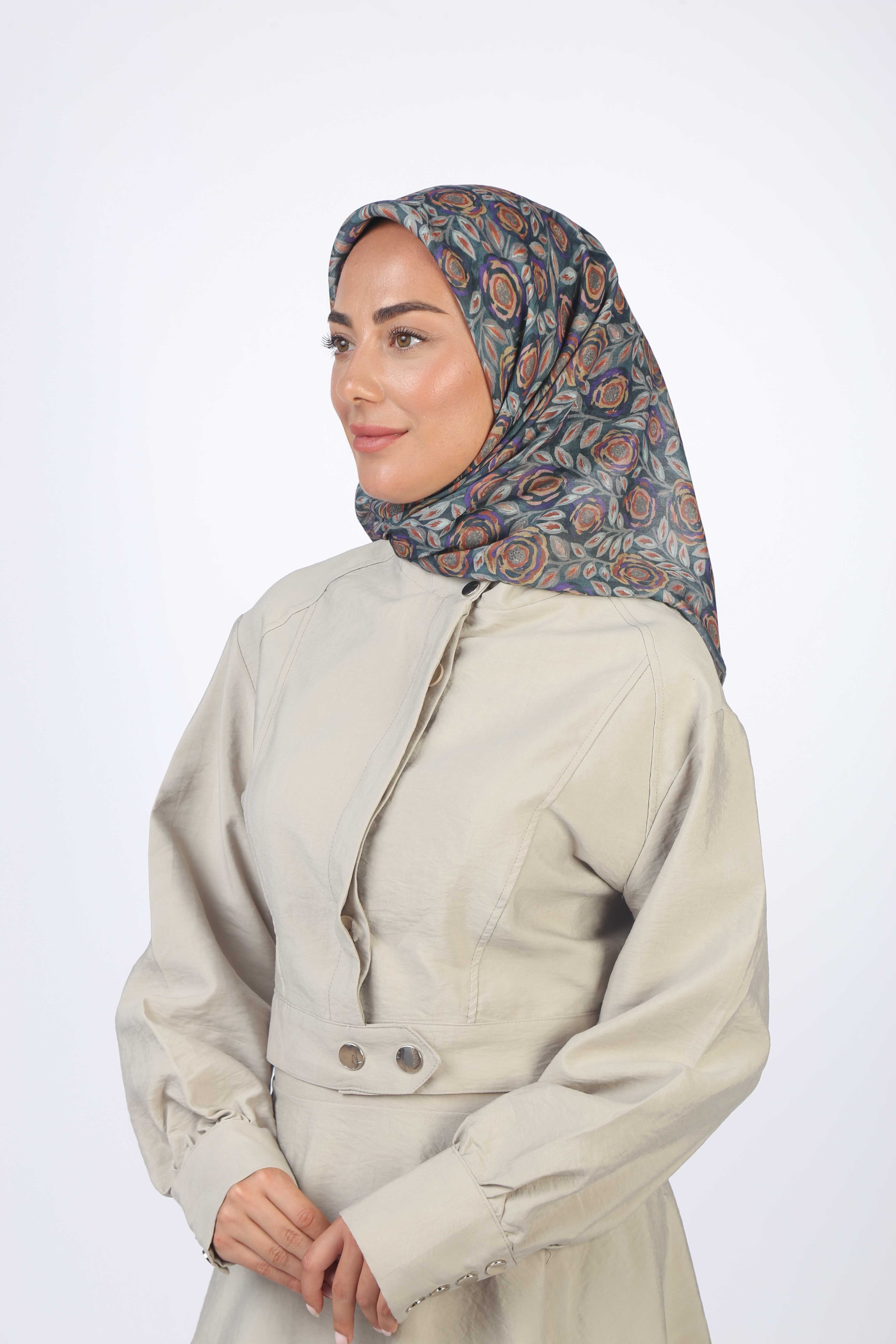 Locella Soft Pamuk Eşarp Zümrüt Yeşili