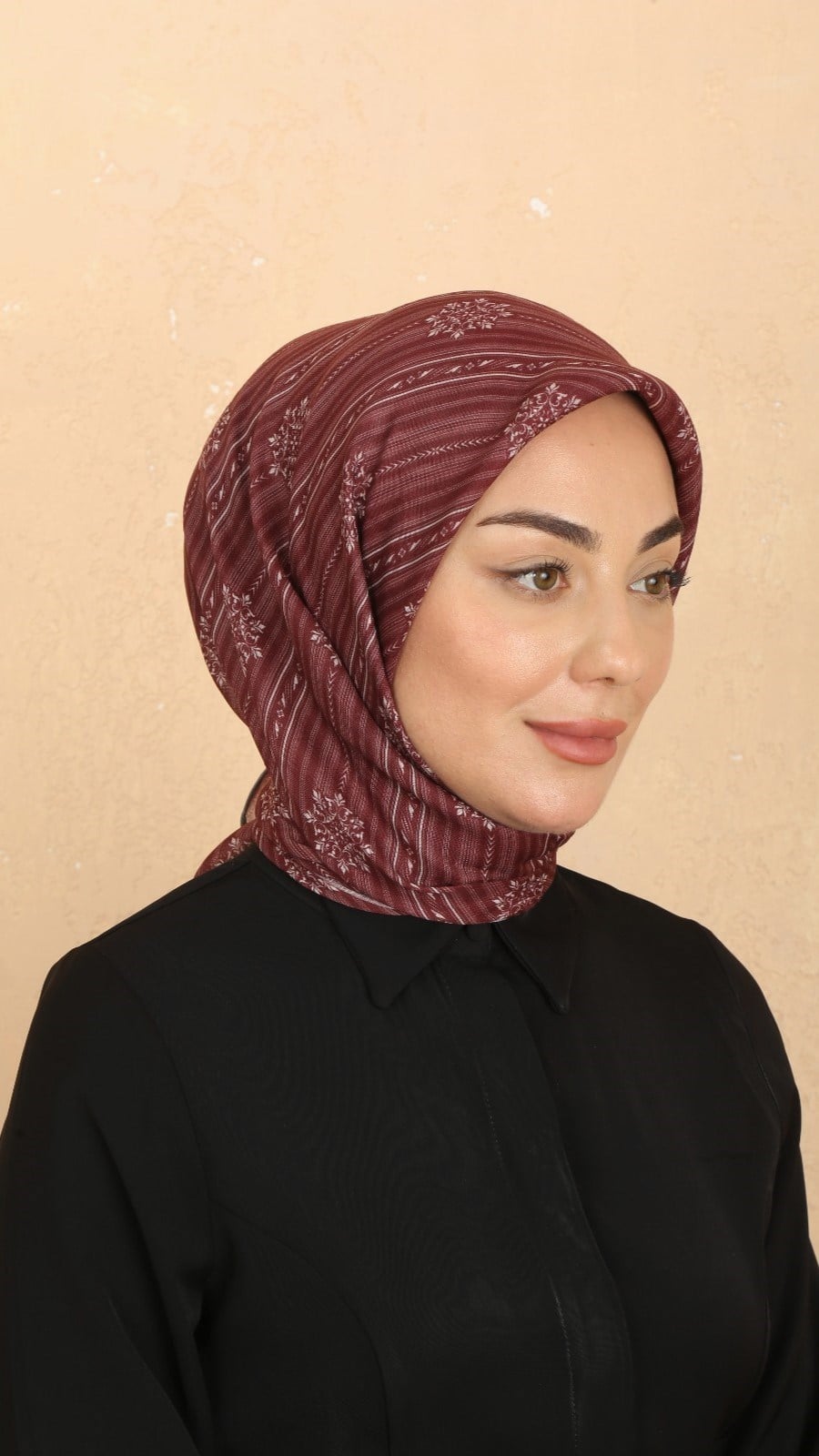 Locella Soft Pamuk Eşarp Bordo