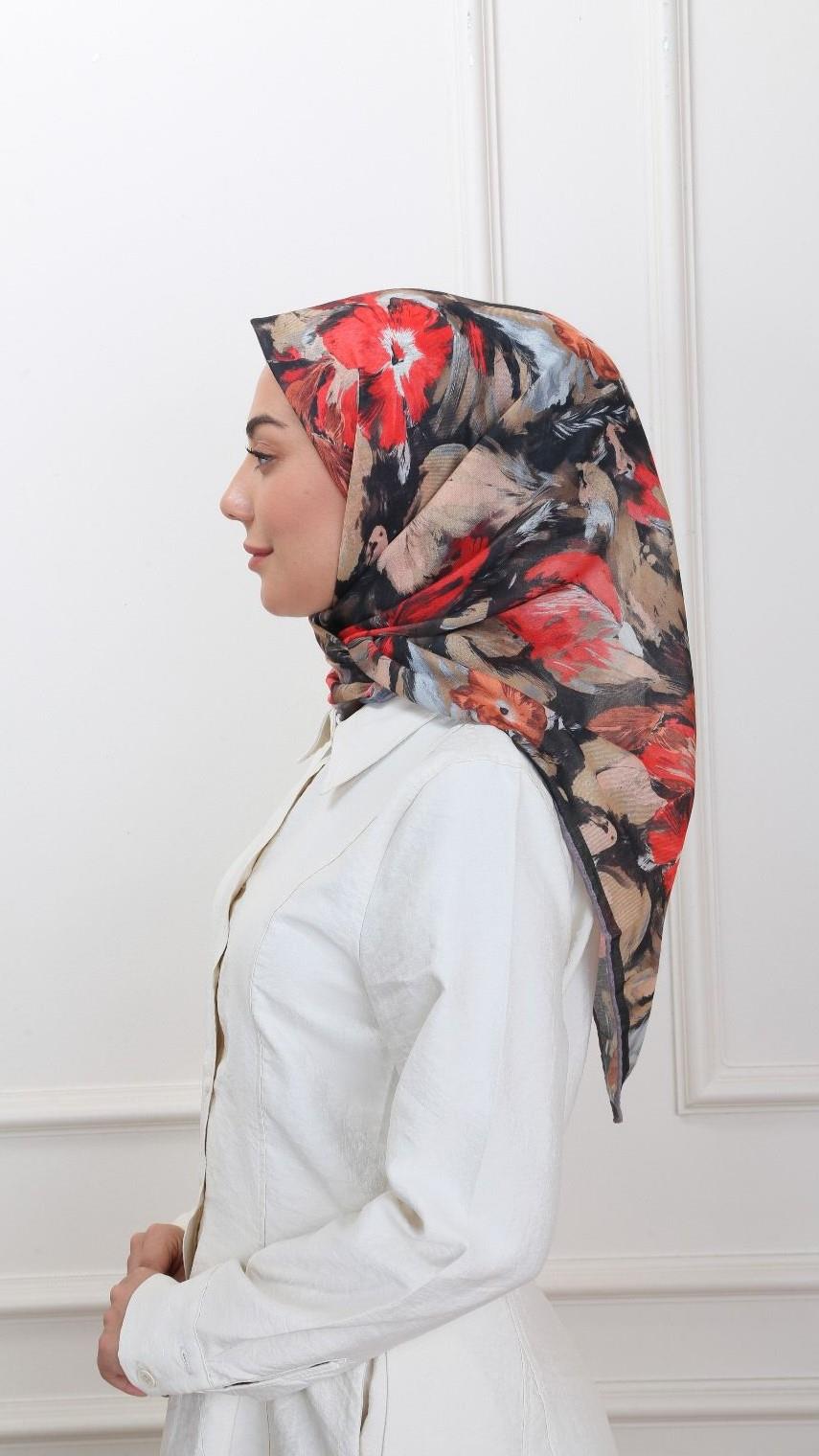 Locella Soft Pamuk Eşarp Siyah-5