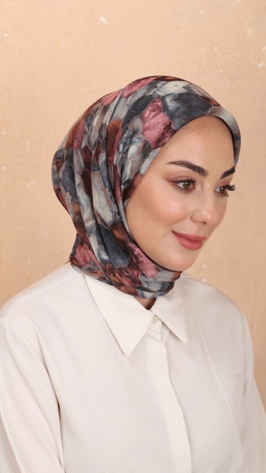 Locella Soft Pamuk Eşarp Gri