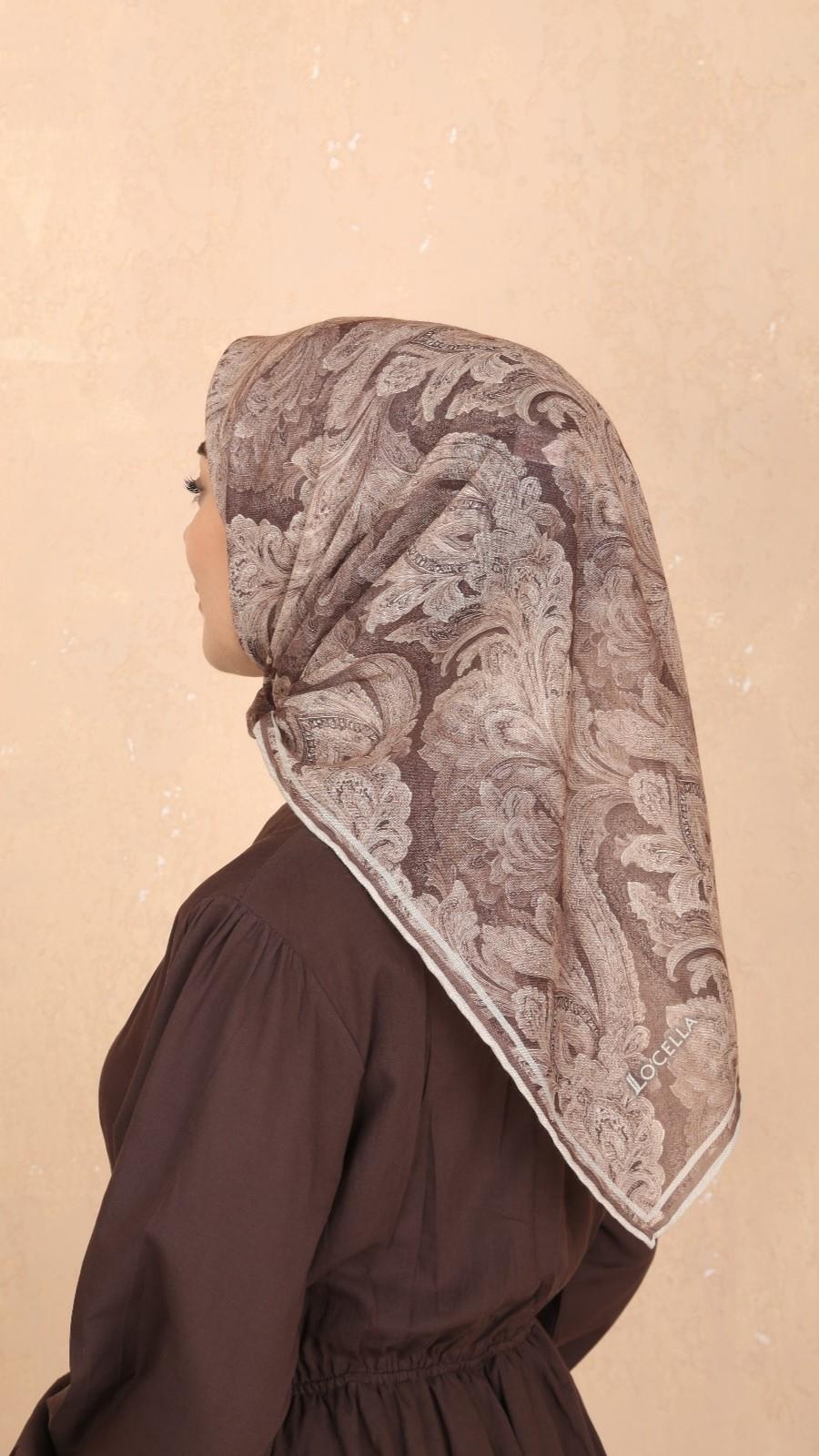 Locella Soft Pamuk Eşarp Sütlü Kahve-16