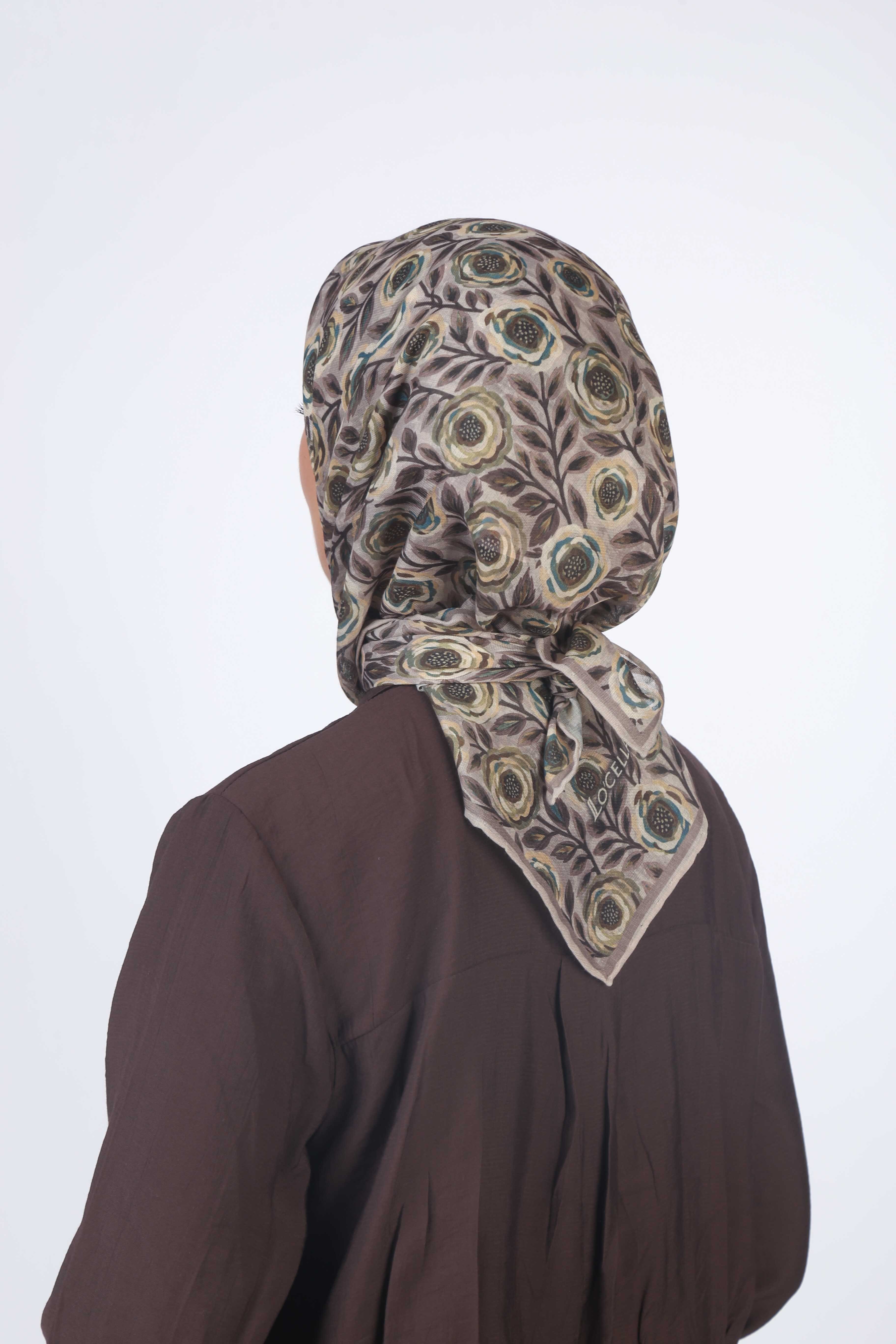 Locella Soft Pamuk Eşarp Pudra