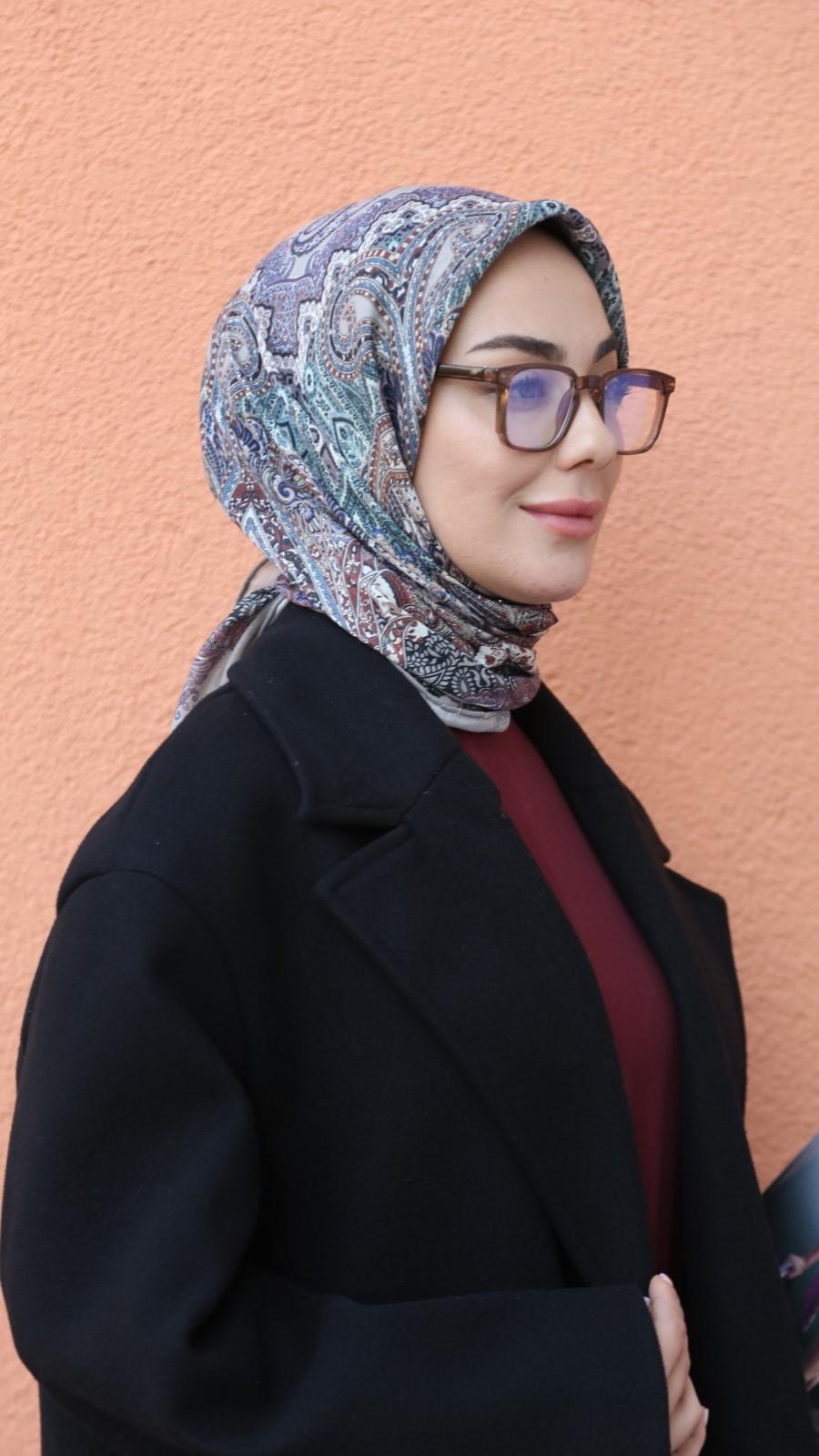 Locella Soft Pamuk Eşarp Vizon-10