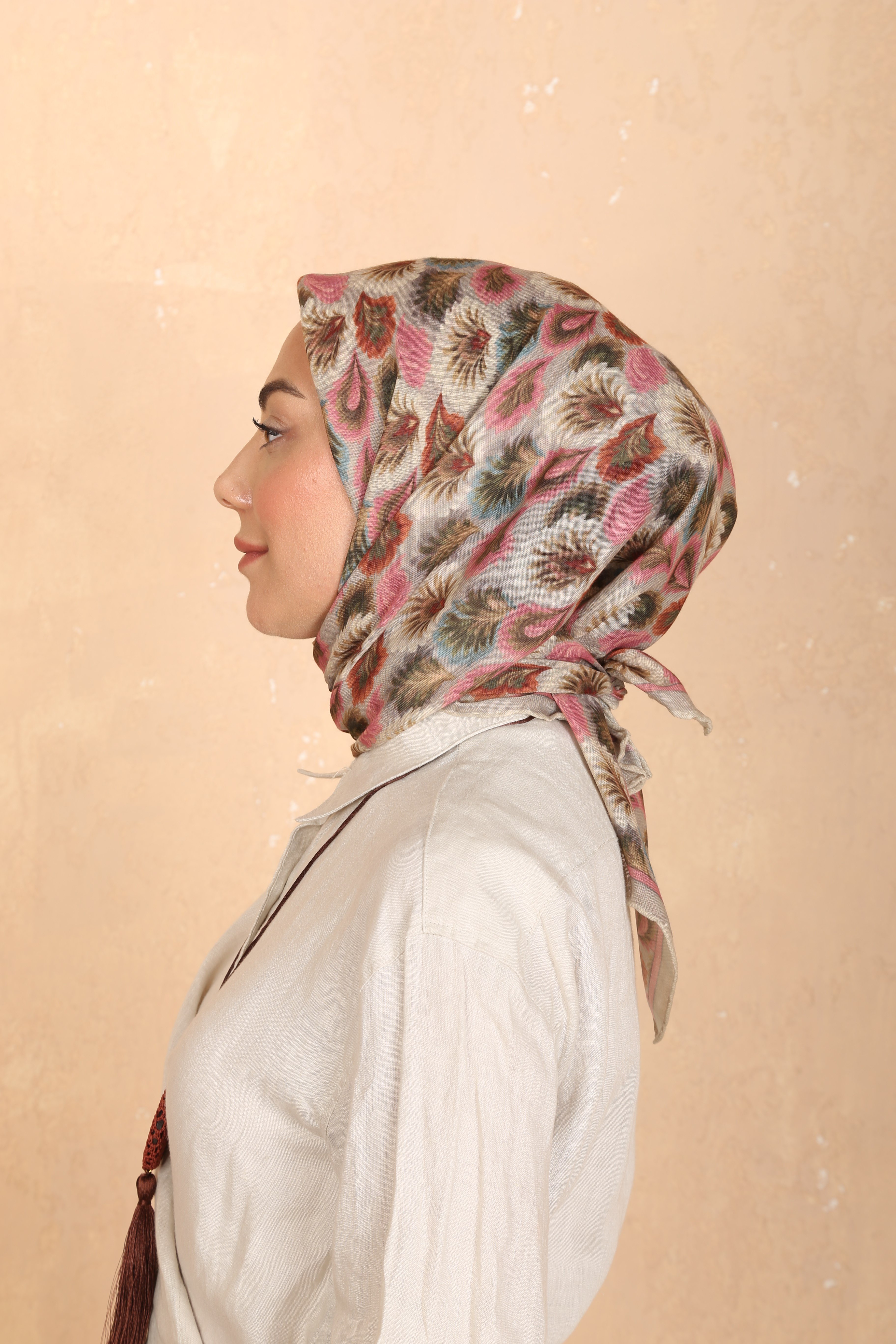 Locella Soft Pamuk Eşarp Vizon
