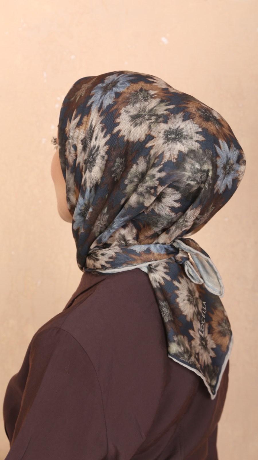 Locella Soft Pamuk Eşarp Füme