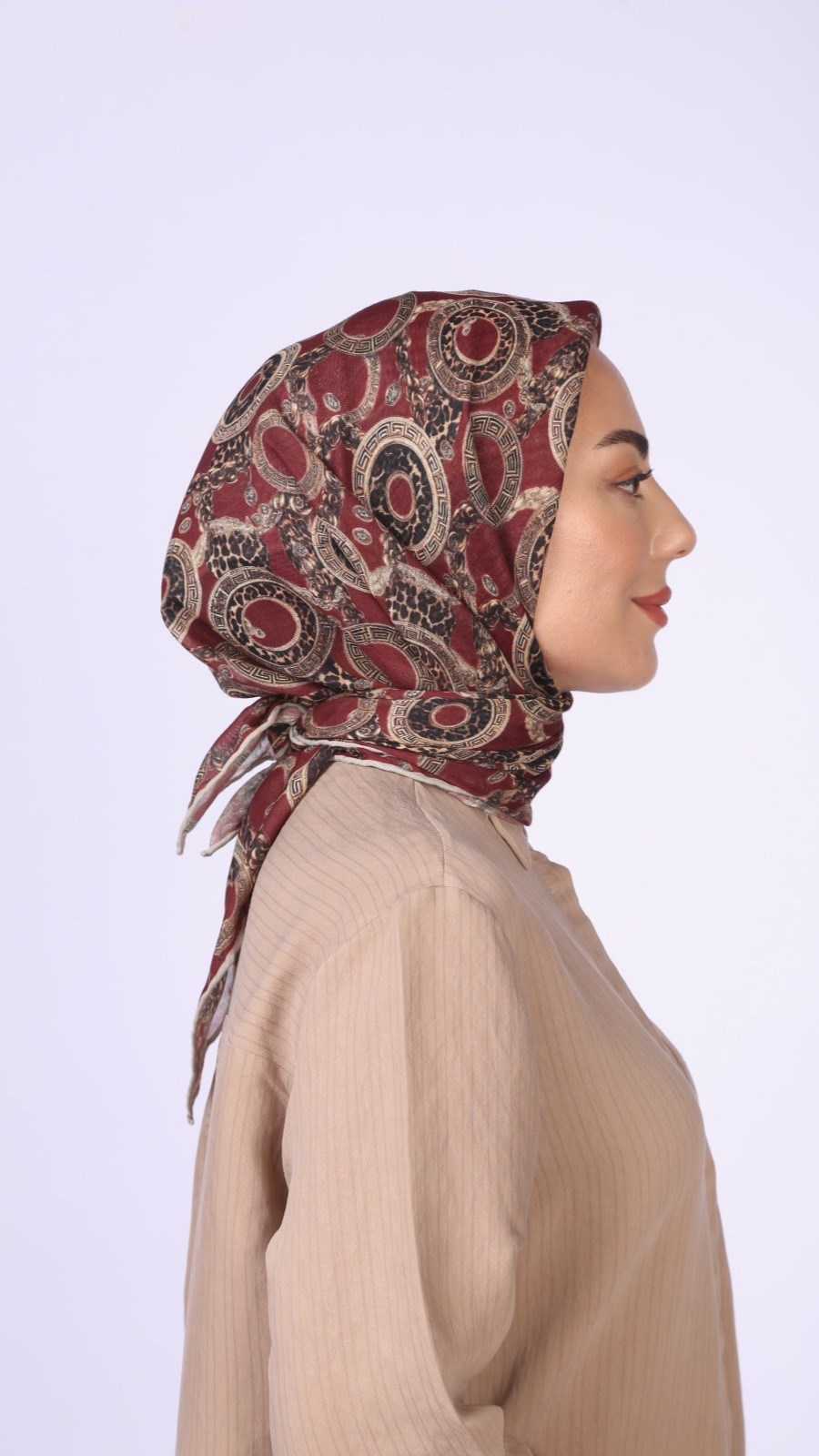 Locella Soft Pamuk Eşarp Bordo