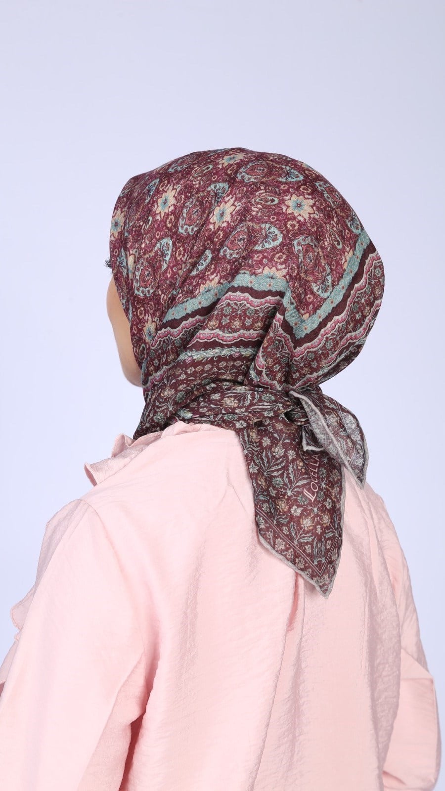 Locella Soft Pamuk Eşarp Vişne