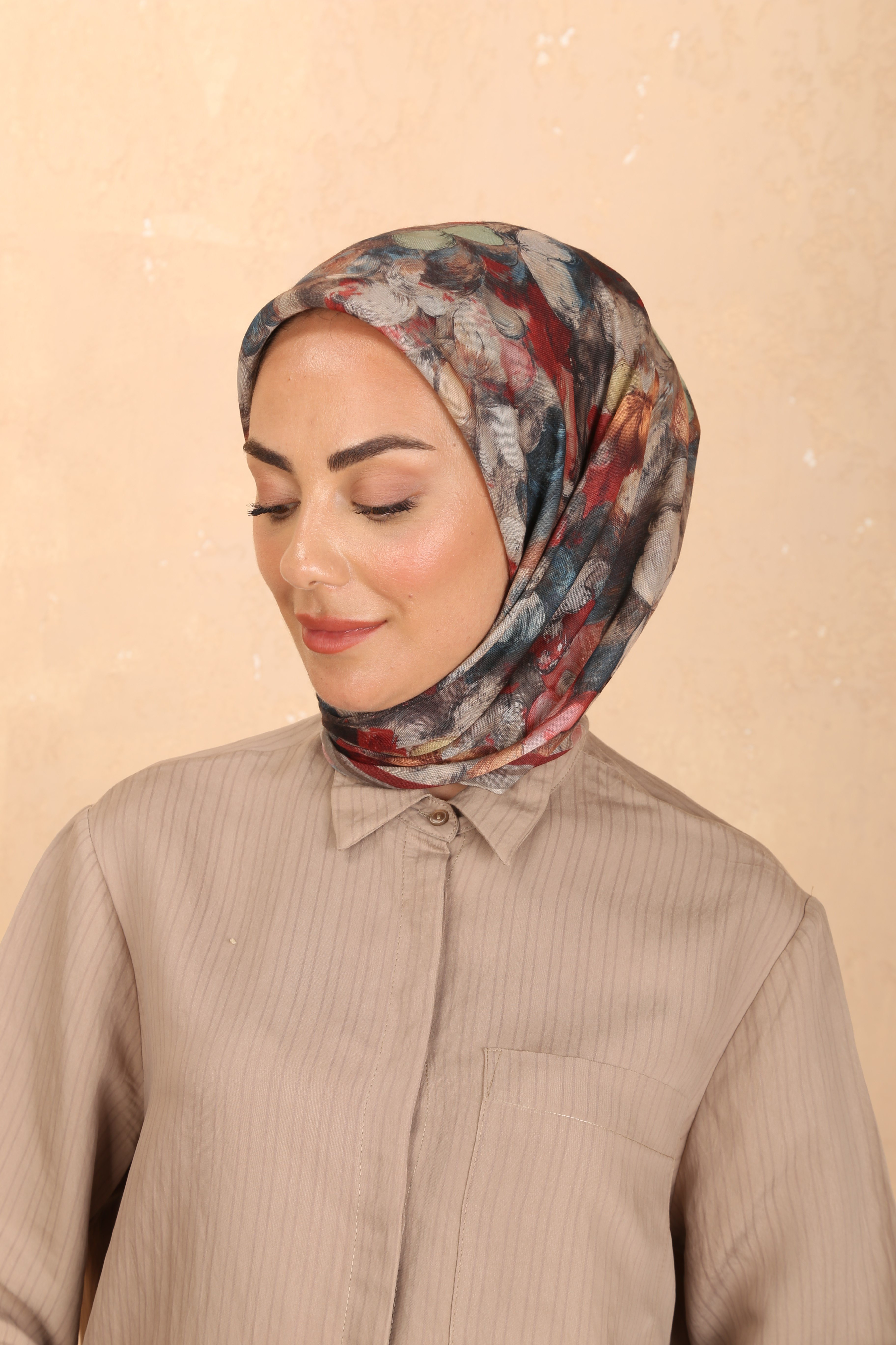 Locella Soft Pamuk Eşarp Bej