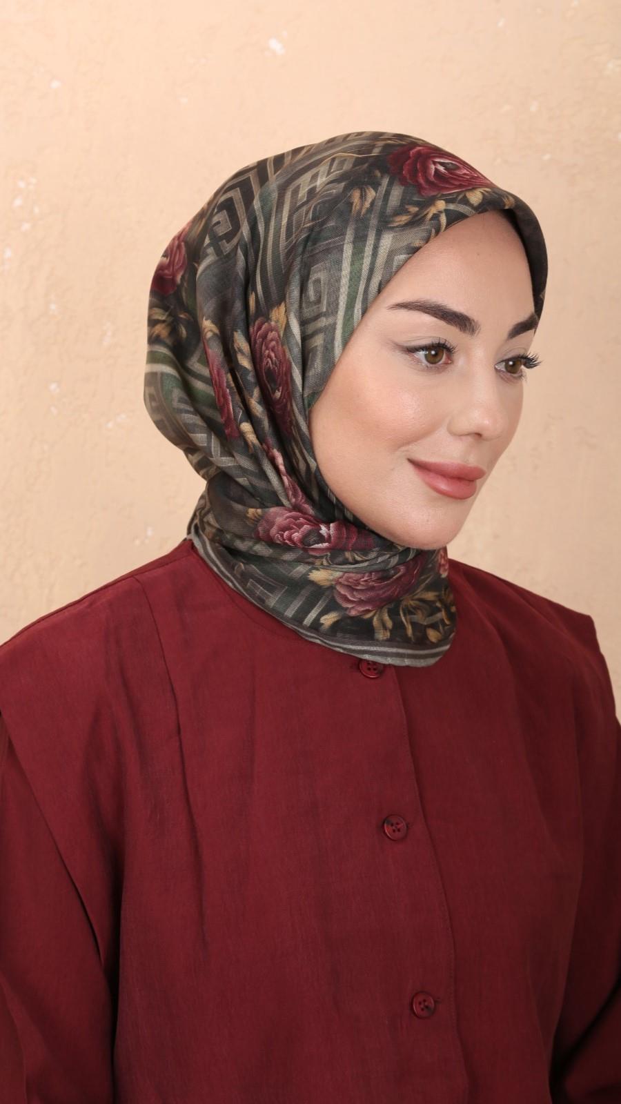 Locella Soft Pamuk Eşarp Yeşil