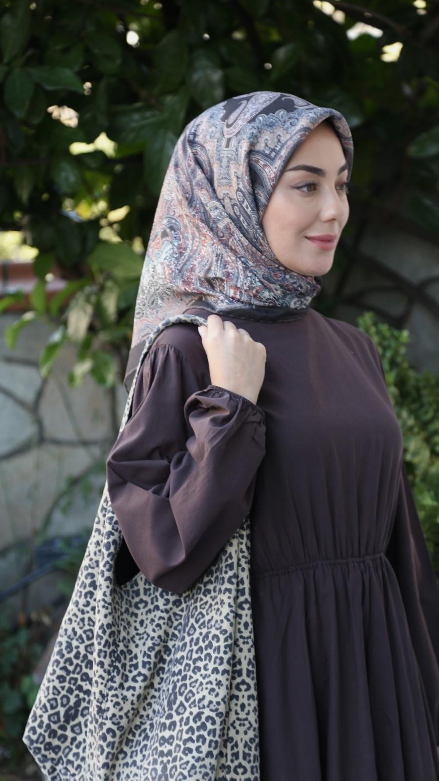 Locella Soft Pamuk Eşarp Acı Kahve-6