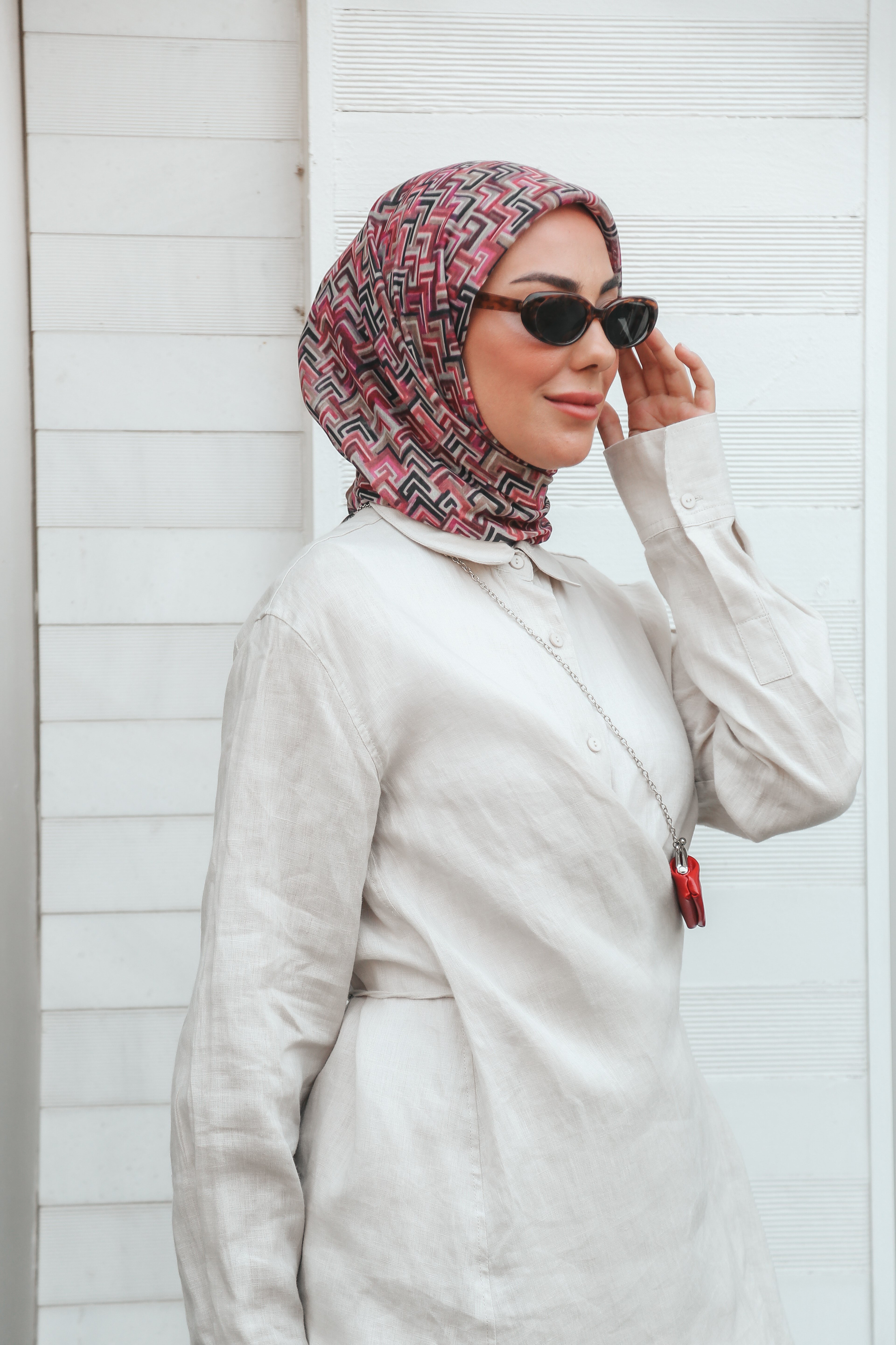 Locella Soft Pamuk Eşarp Pembe