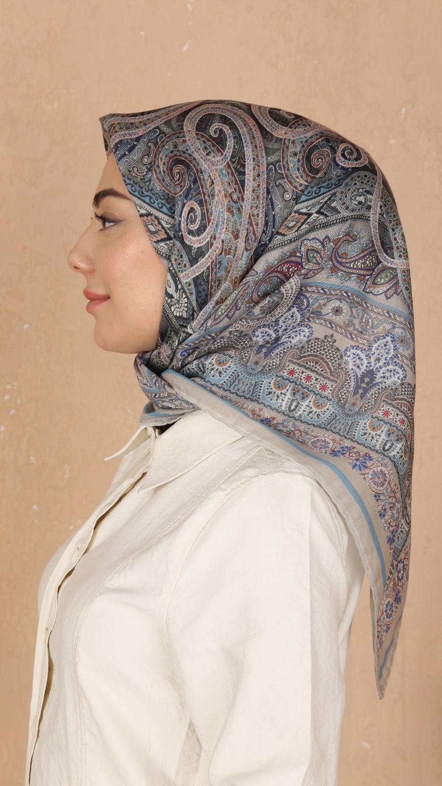 Locella Soft Pamuk Eşarp Bej-7