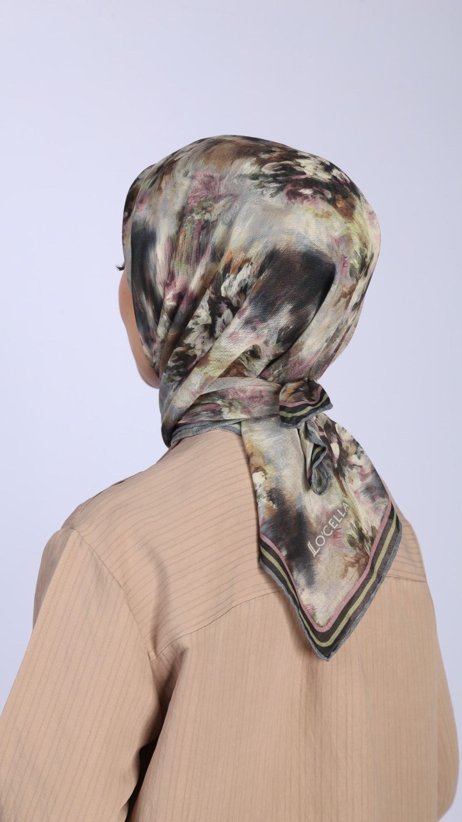 Locella Soft Pamuk Eşarp Siyah