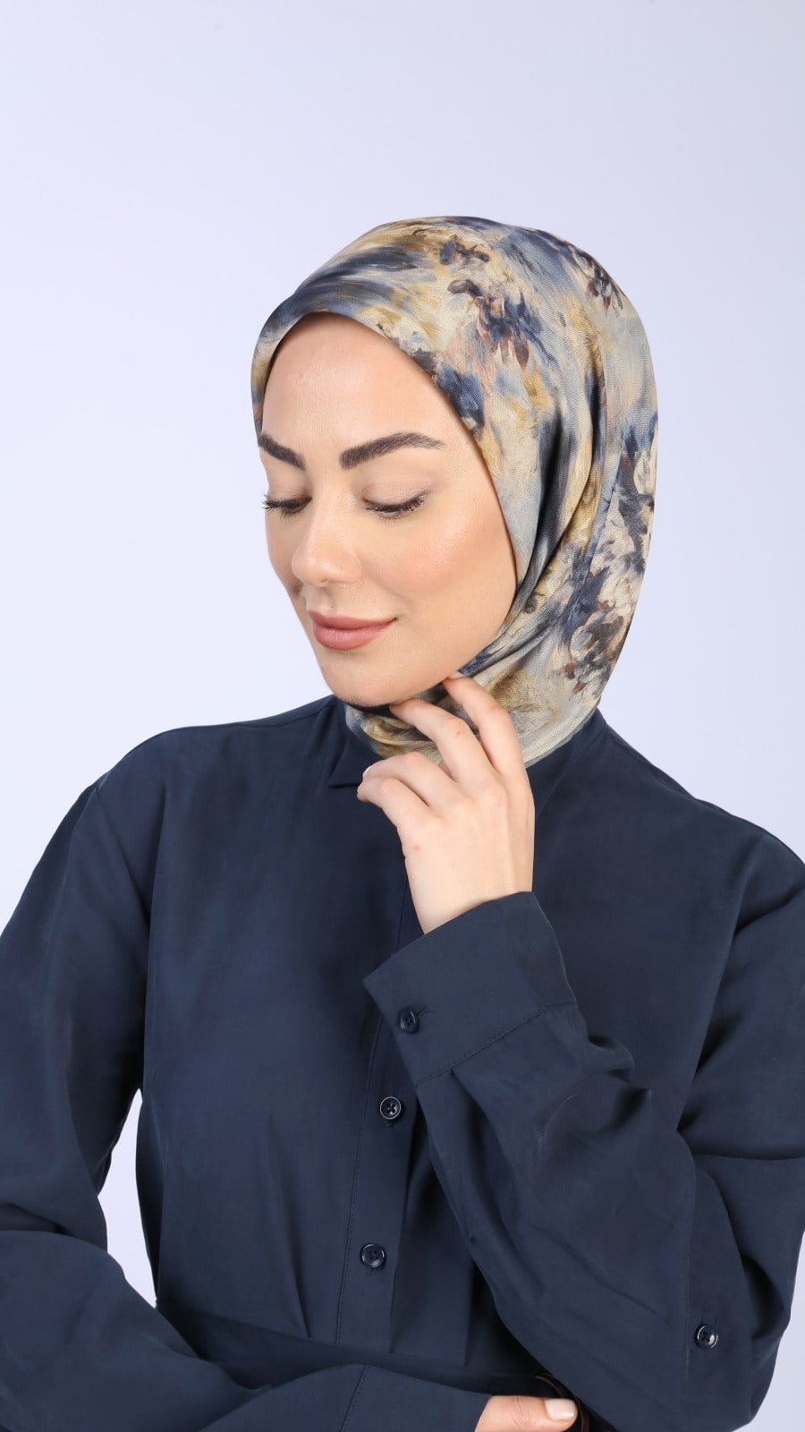 Locella Soft Pamuk Eşarp Gri