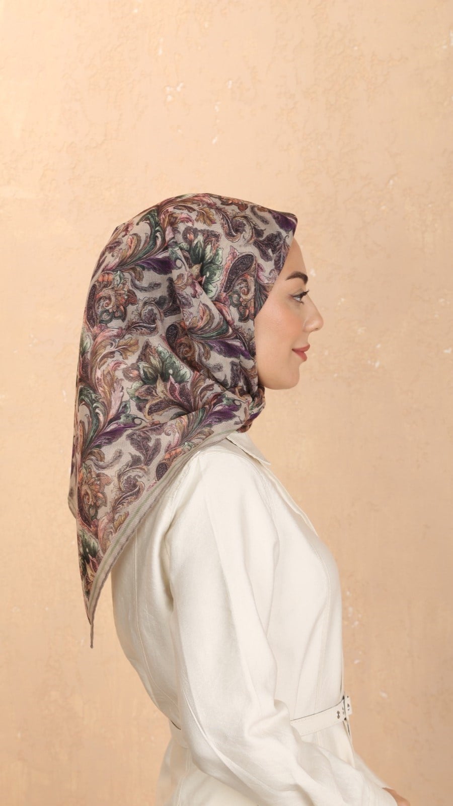 Locella Soft Pamuk Eşarp Açık Vizon