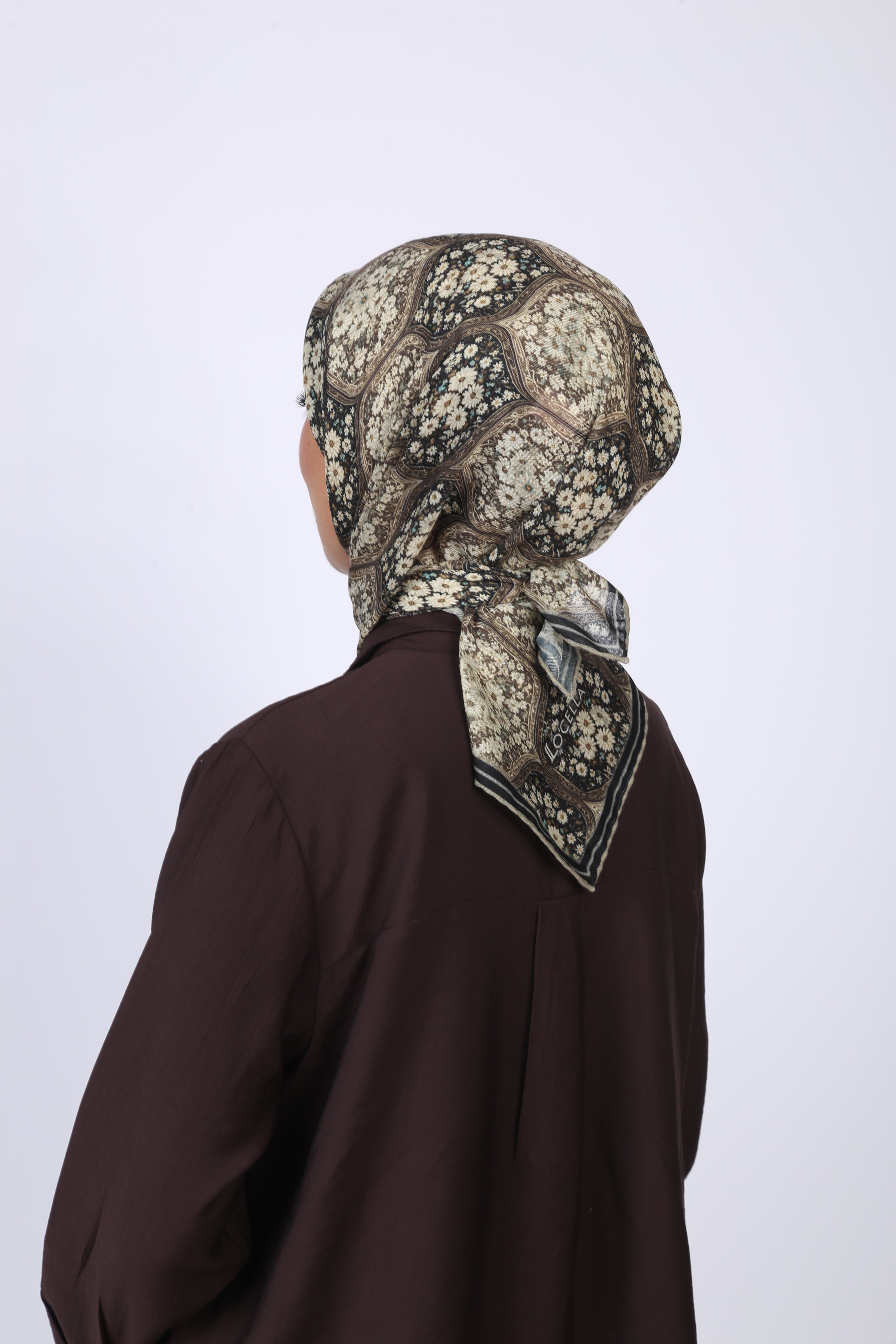 Locella Soft Pamuk Eşarp Siyah