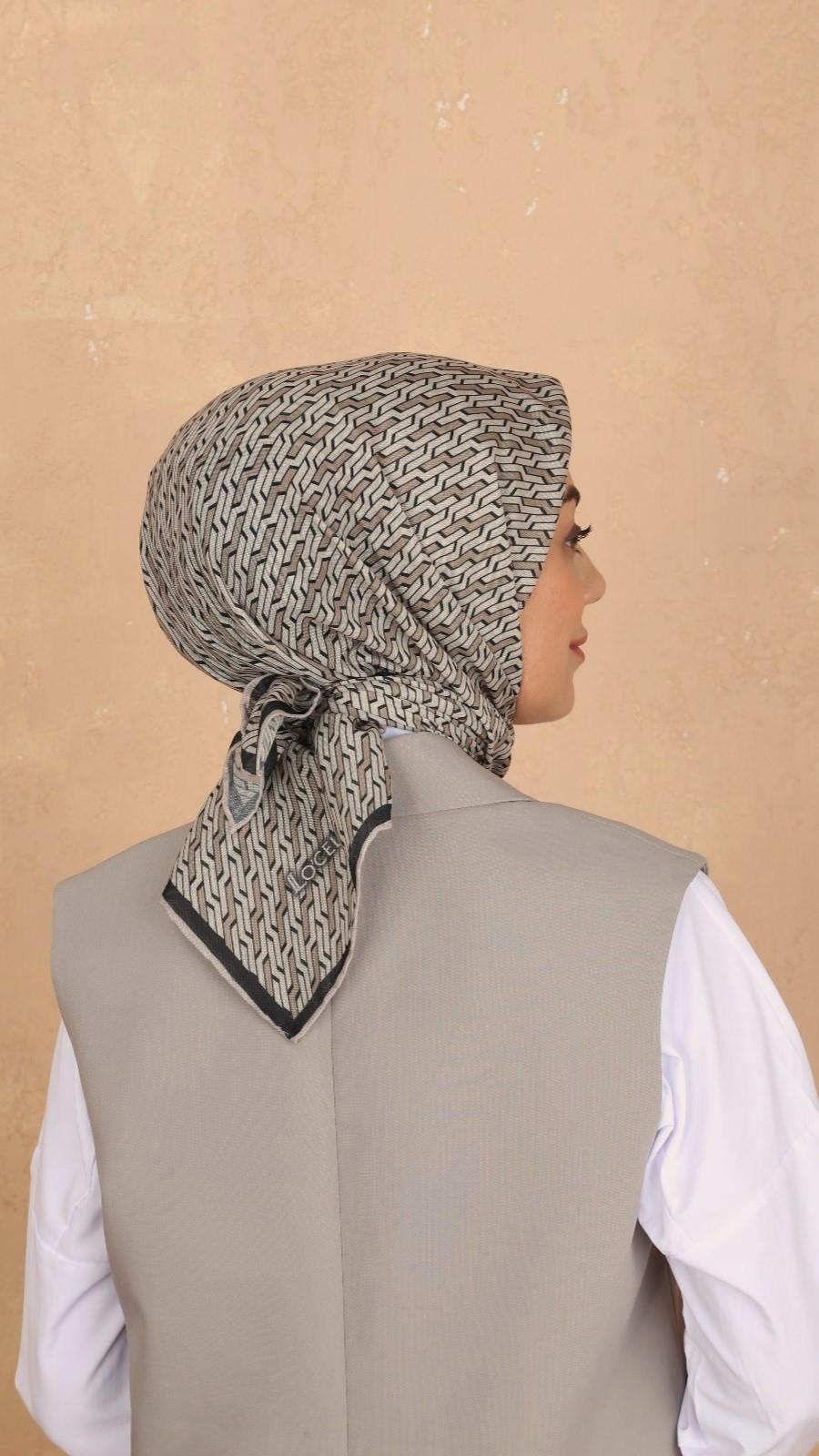 Locella Soft Pamuk Eşarp Bej-5