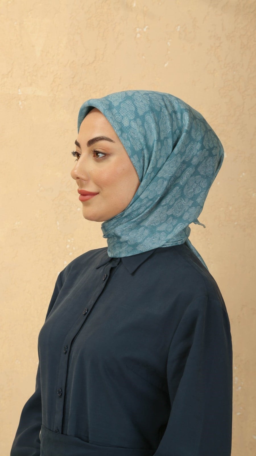 Locella Soft Pamuk Eşarp Turkuaz