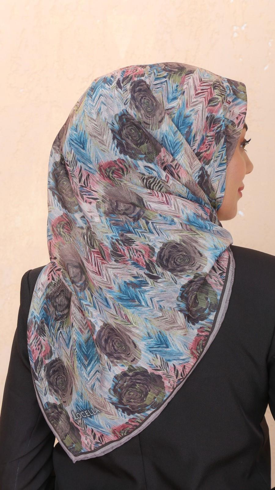 Locella Soft Pamuk Eşarp Gül Kurusu-2