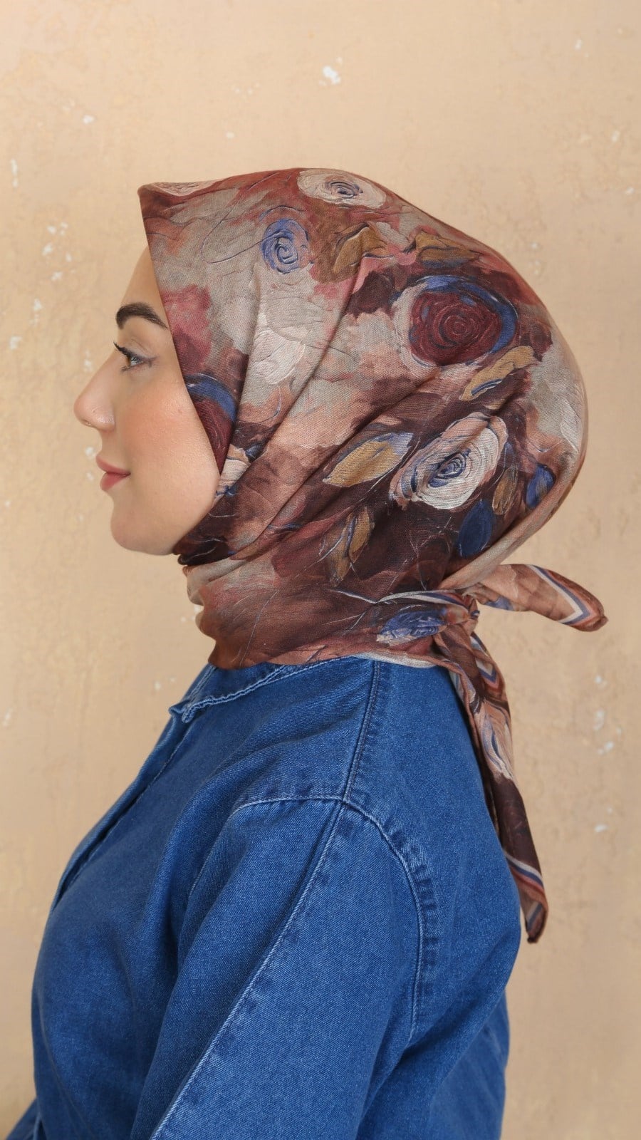 Locella Soft Pamuk Eşarp Taba