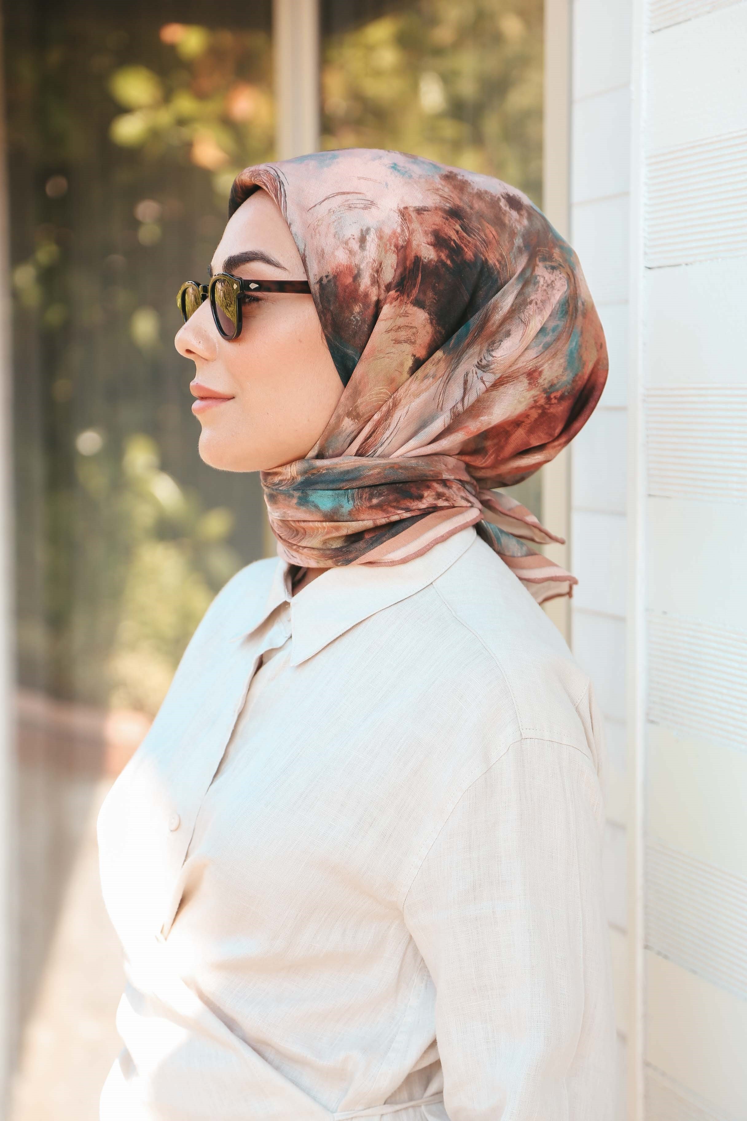 Locella Soft Pamuk Eşarp Pudra Pembe