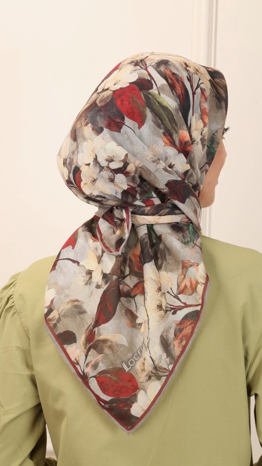 Locella Soft Pamuk Eşarp Vizon-2