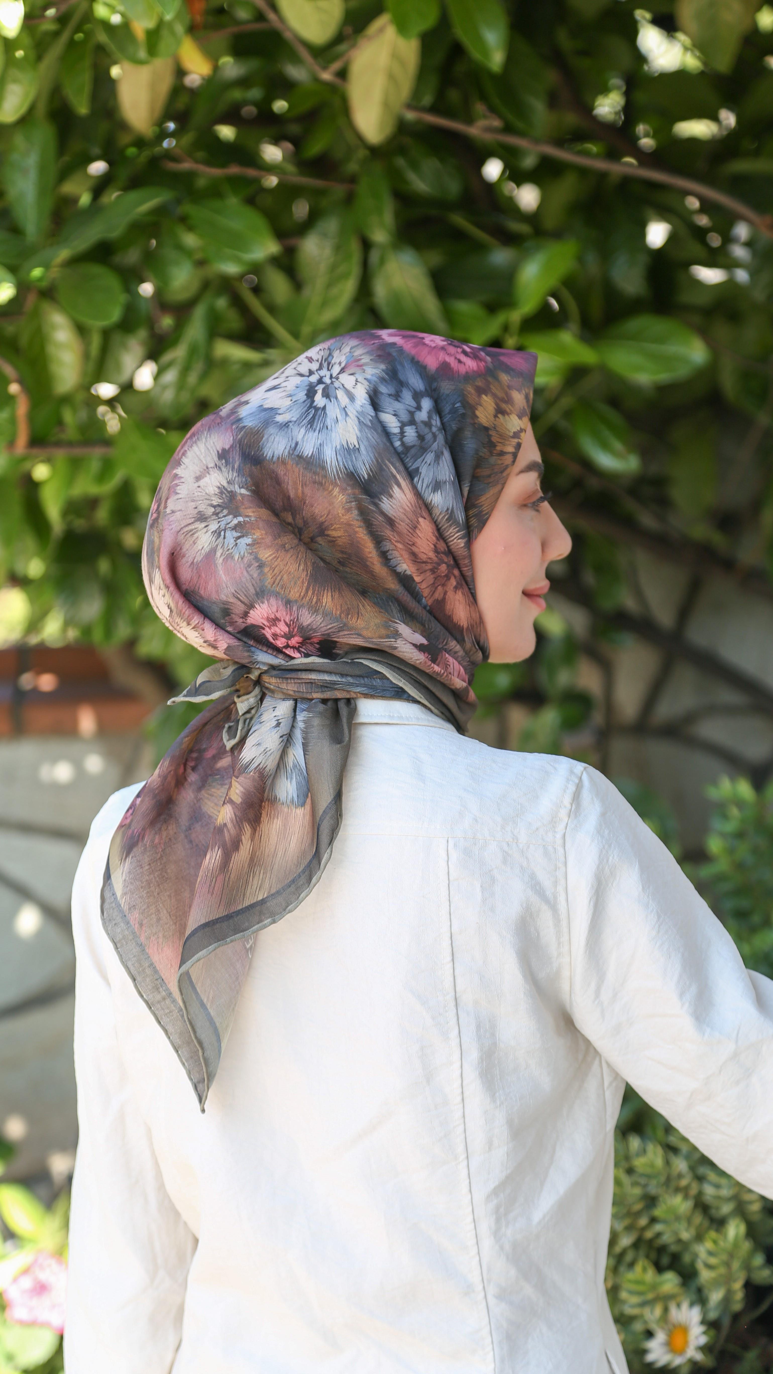 Locella Soft Pamuk Eşarp Haki Yeşili-6